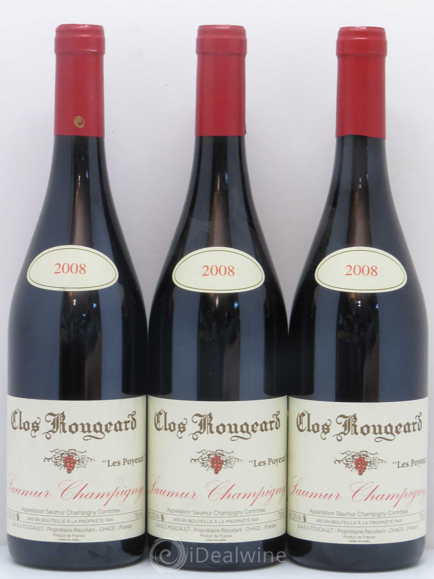 Saumur-Champigny Les Poyeux Clos Rougeard 2008 - Lot de 3 bouteilles - 0
