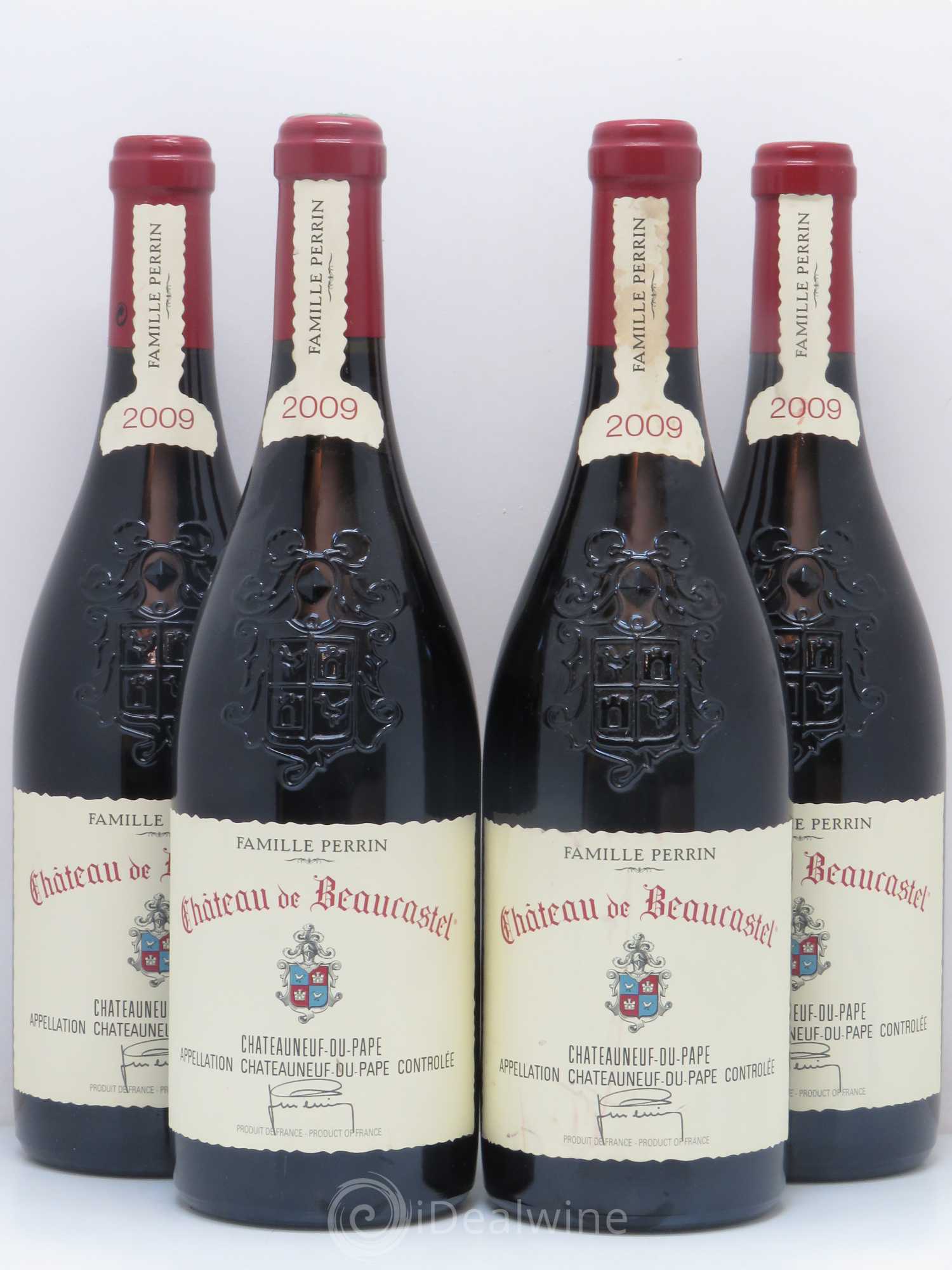 Châteauneuf-du-Pape Château de Beaucastel Famille Perrin 2009 - Lot de 4 bouteilles - 0