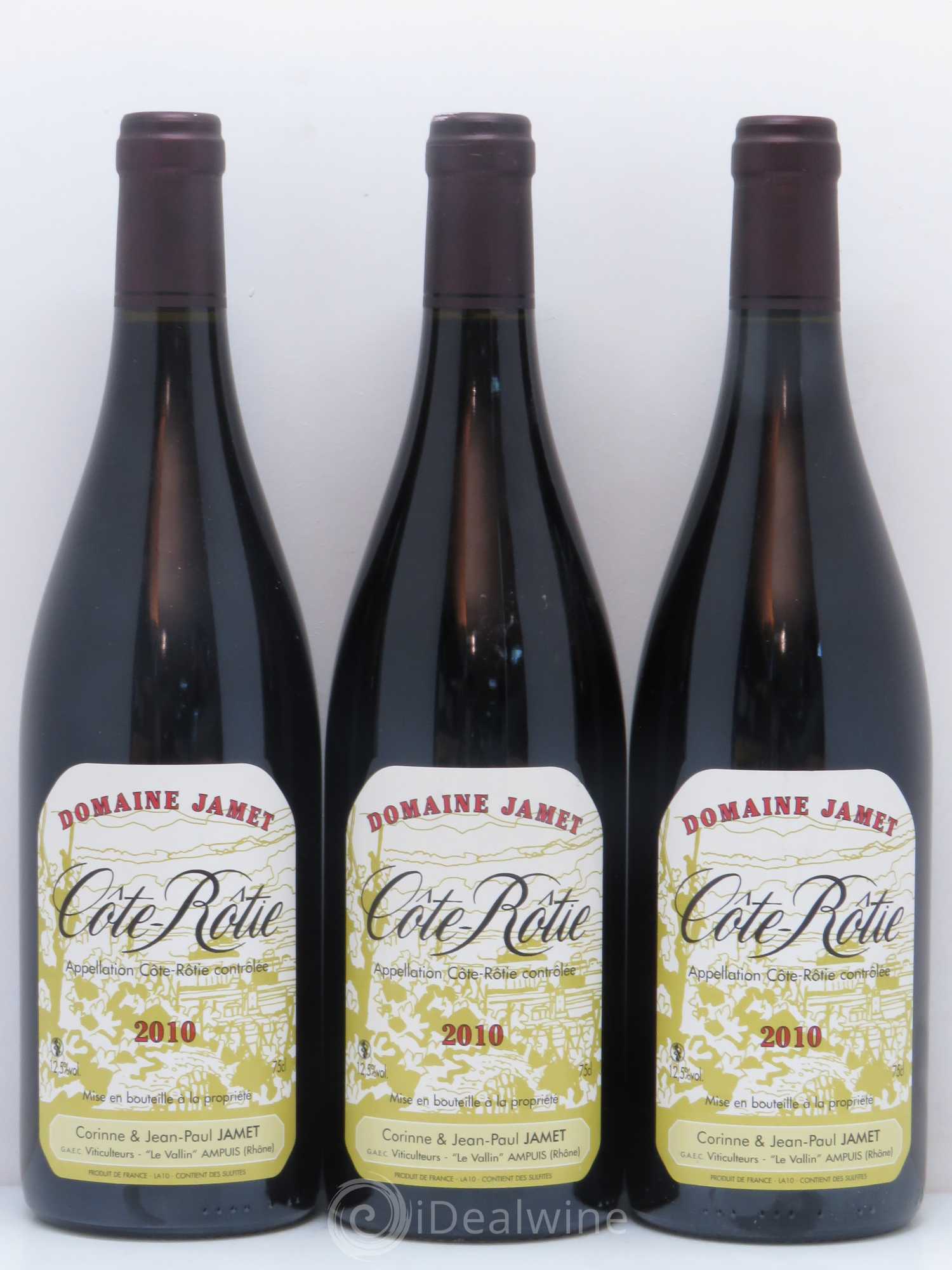 Côte-Rôtie Jamet (Domaine) 2010 - Lot de 3 bouteilles - 0