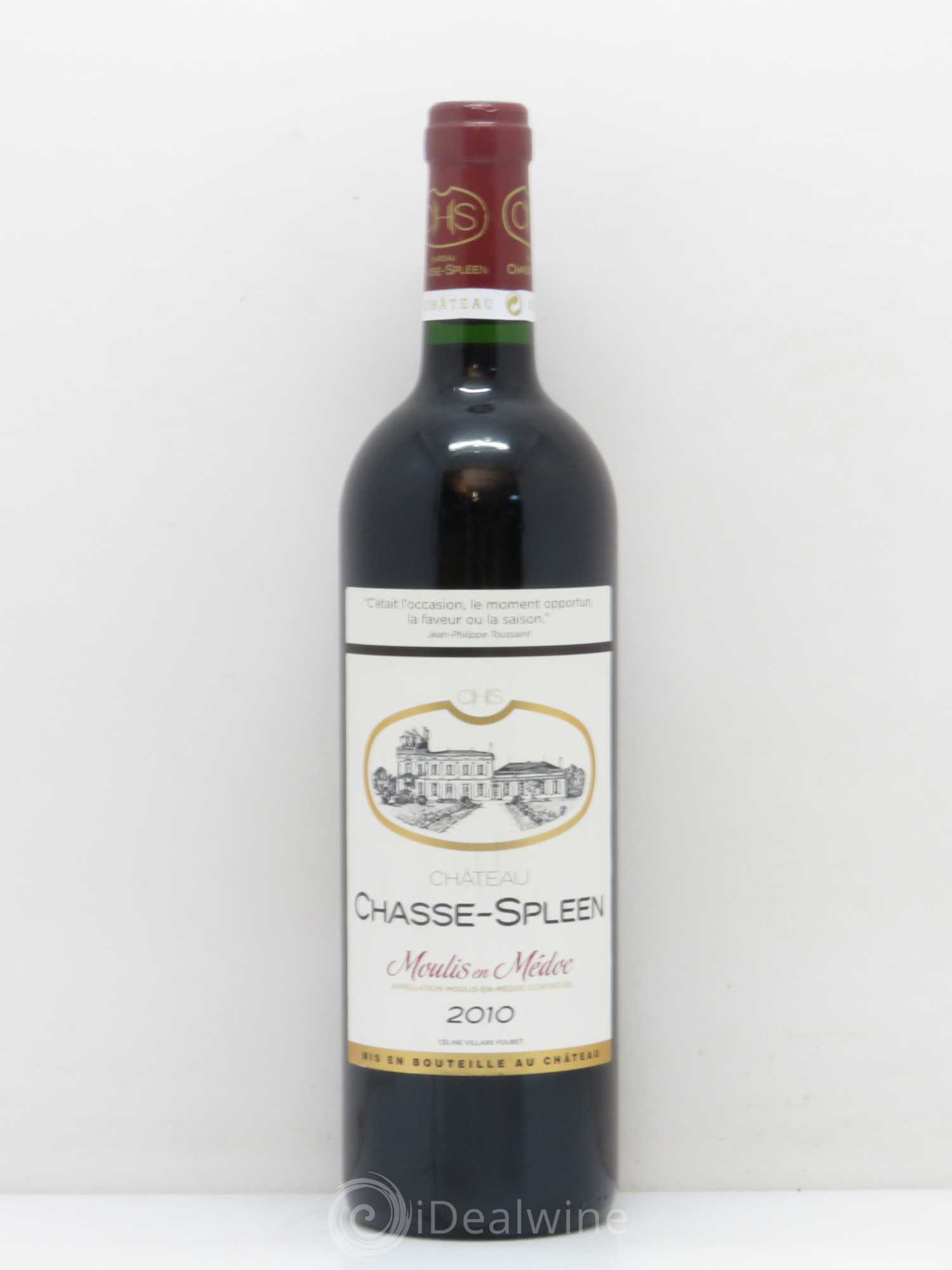 Château Chasse Spleen 2010 - Lot de 1 bouteille - 0