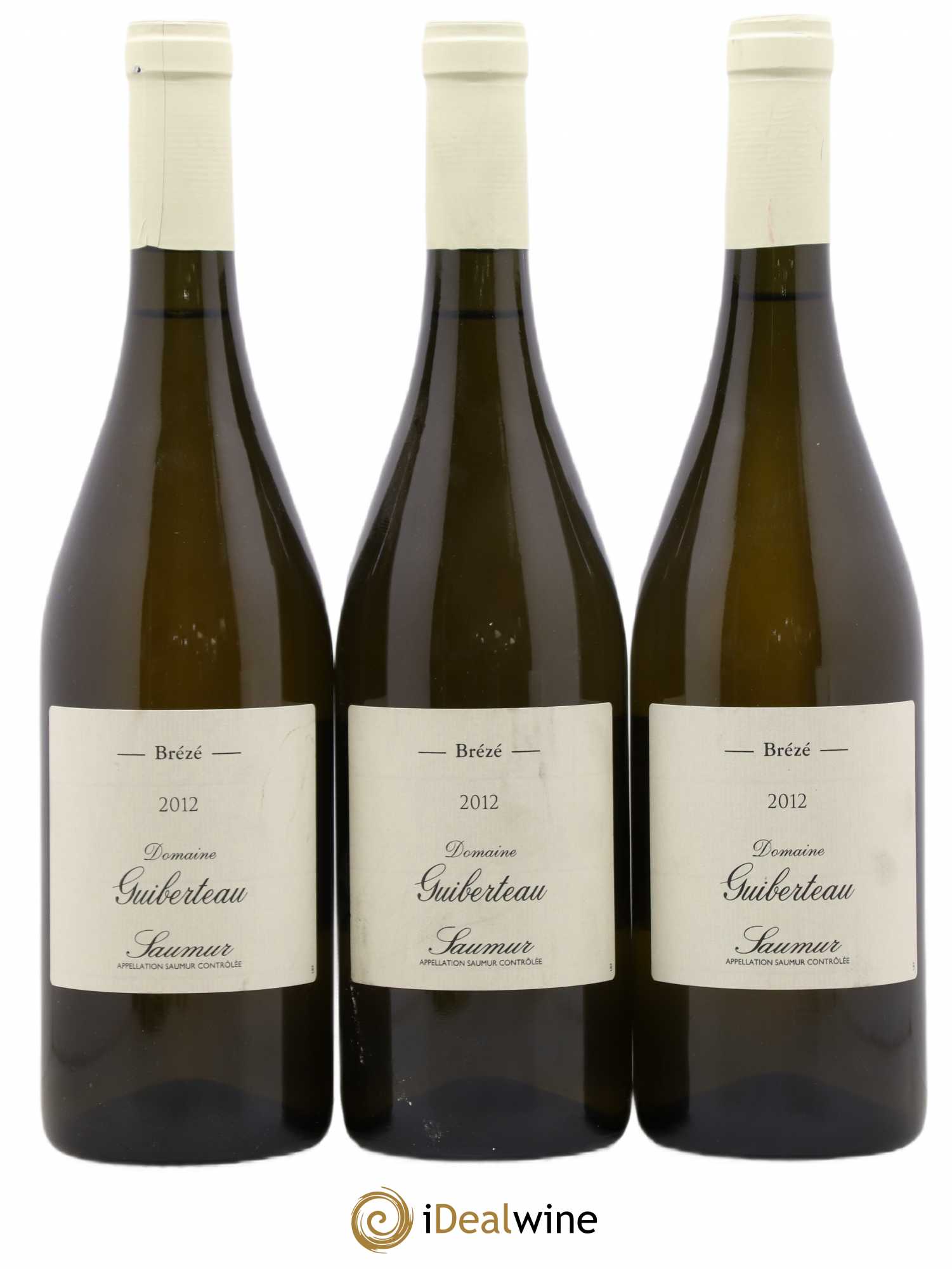 Saumur Brézé Domaine Guiberteau 2012 - Lot de 3 bouteilles - 0