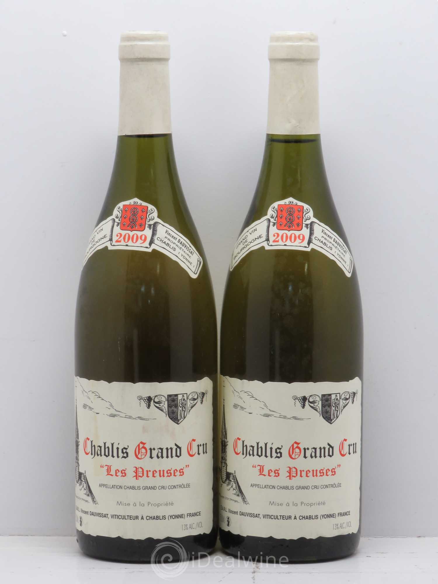 Chablis Grand Cru Les Preuses Vincent Dauvissat (Domaine) 2009 - Lot de 2 bouteilles - 0
