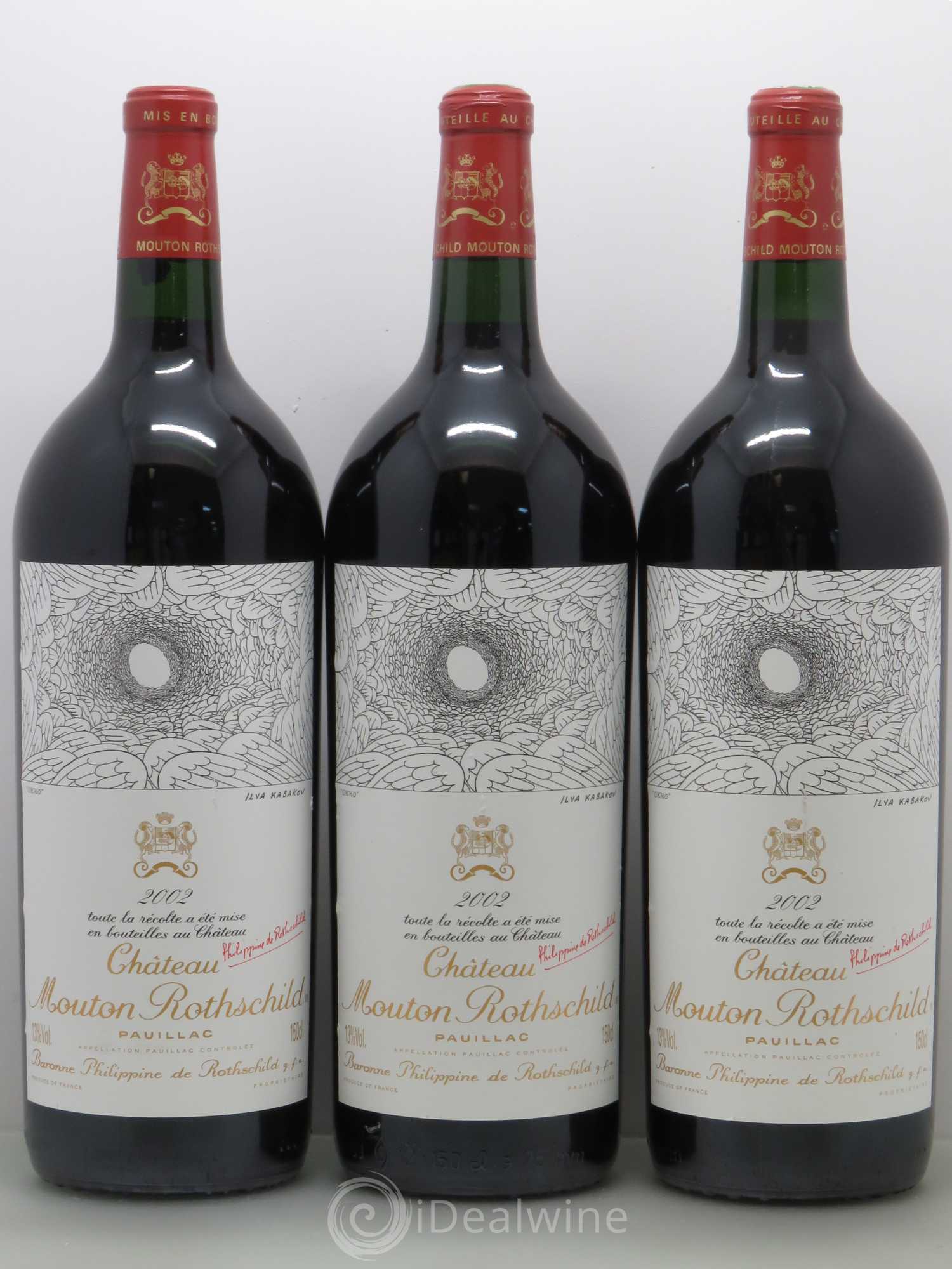 Château Mouton Rothschild 1er Grand Cru Classé 2002 - Lot de 6 magnums - 3