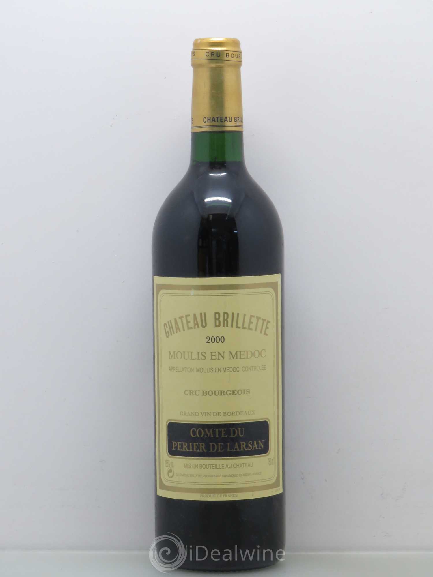 Château Brillette Cru Bourgeois (sans prix de réserve) 2000 - Lot de 1 bouteille - 0