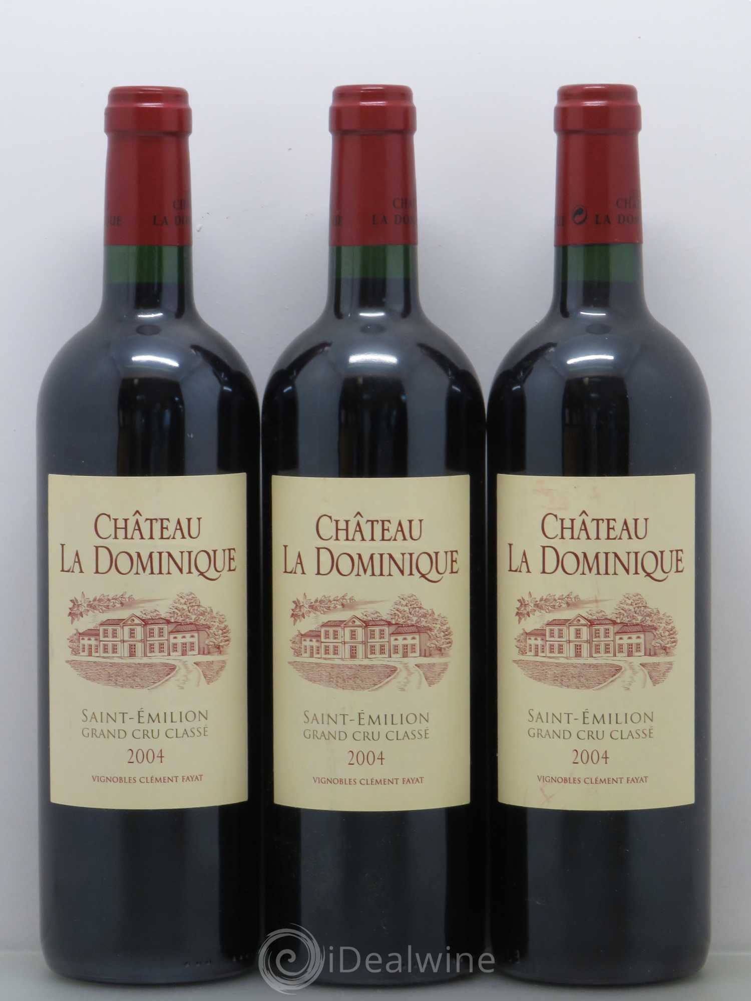 Château la Dominique Grand Cru Classé 2004 - Lot de 3 bouteilles - 0