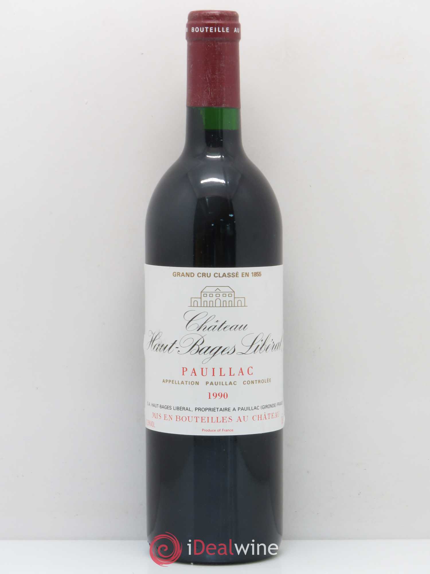 Château Haut Bages Libéral 5ème Grand Cru Classé 1990 - Lot de 1 bouteille - 0