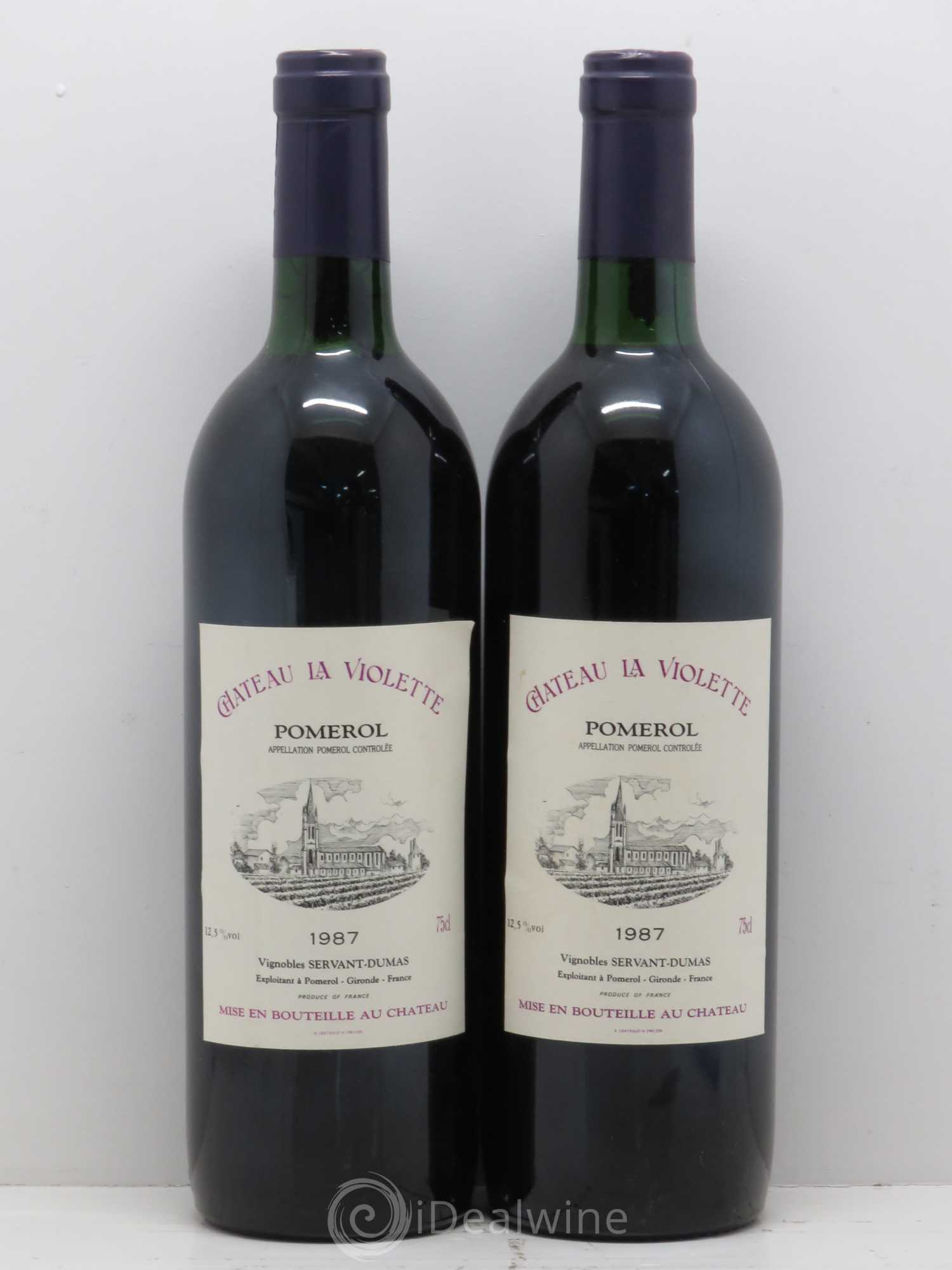 Château la Violette 1987 - Lot de 2 bouteilles - 0
