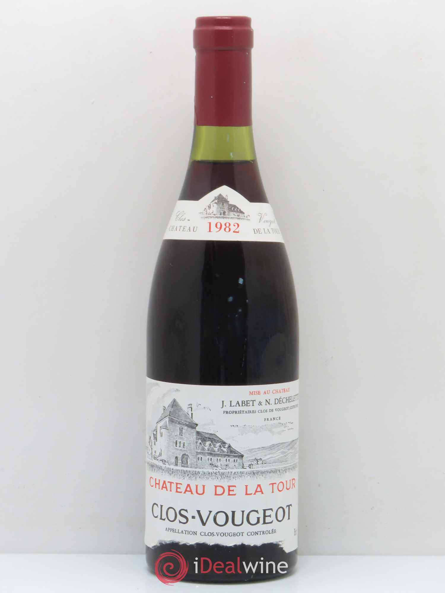 Clos de Vougeot Grand Cru Château de La Tour 1982 - Lot de 1 bouteille - 0