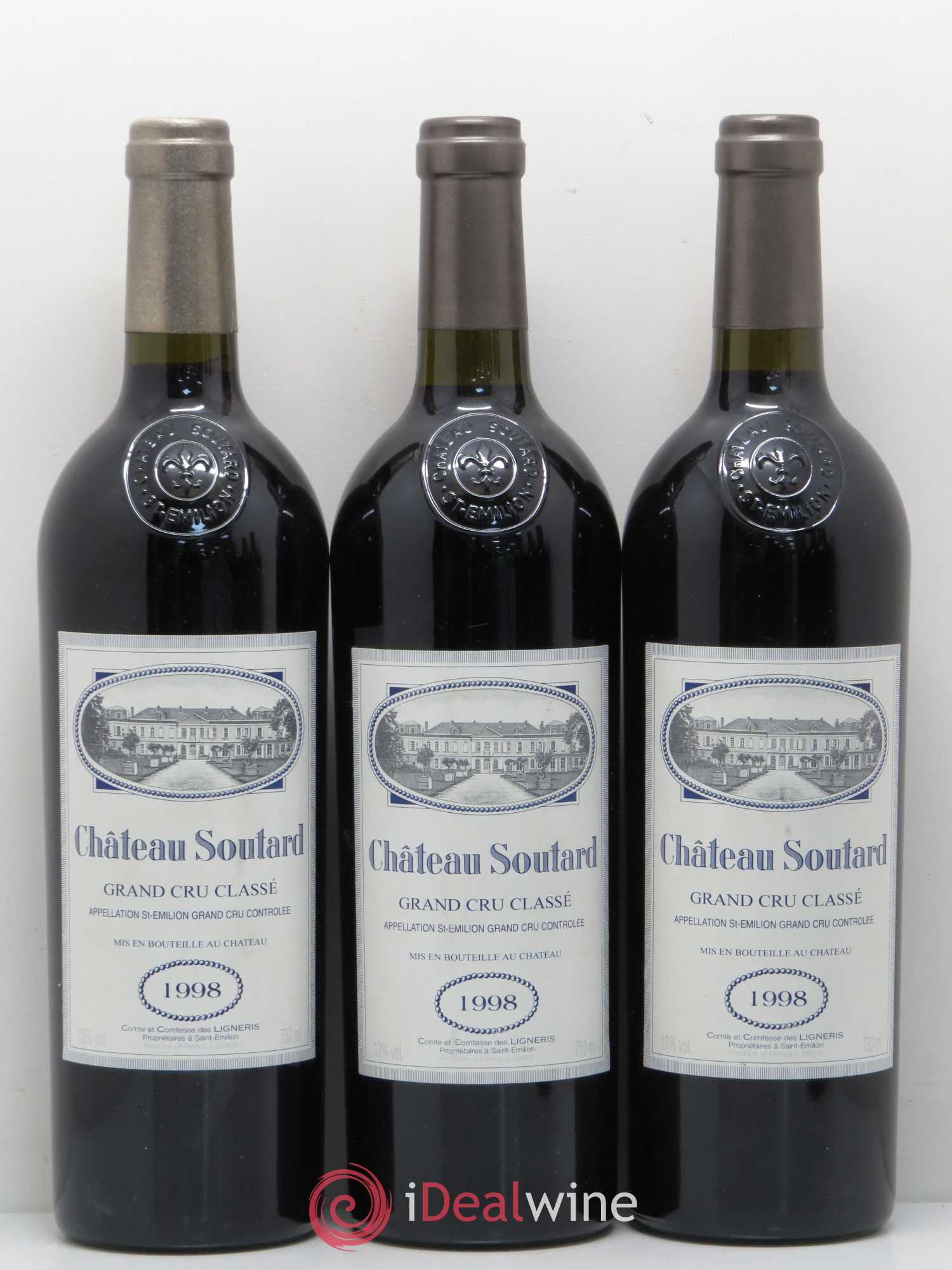 Château Soutard Grand Cru Classé 1998 - Lot de 6 bouteilles - 2