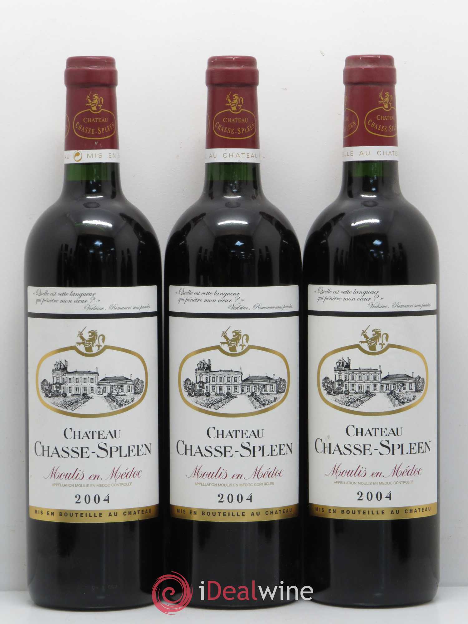 Château Chasse Spleen 2004 - Lot de 8 bouteilles - 1