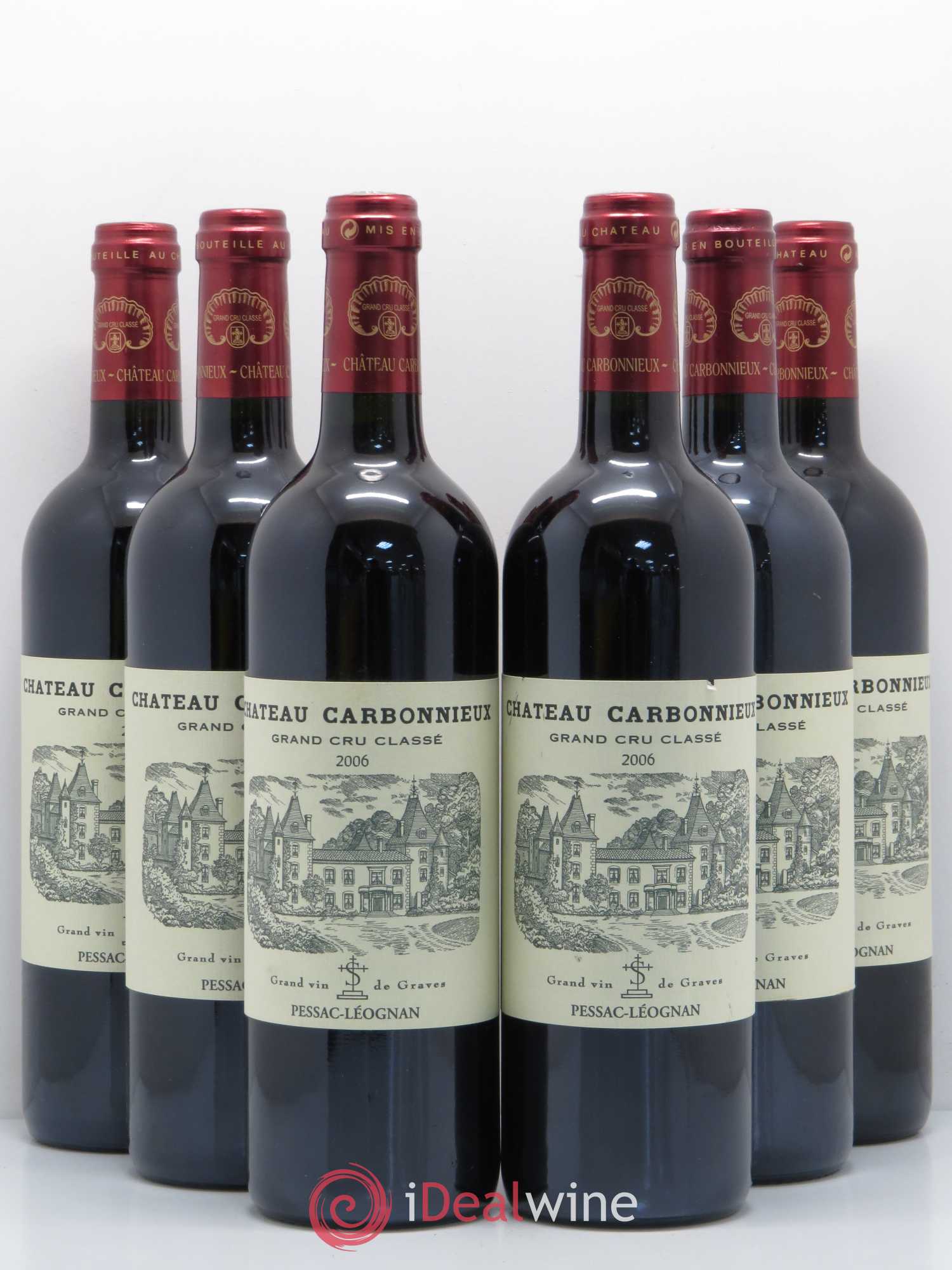 Château Carbonnieux Cru Classé de Graves 2006 - Lot de 6 bouteilles - 0