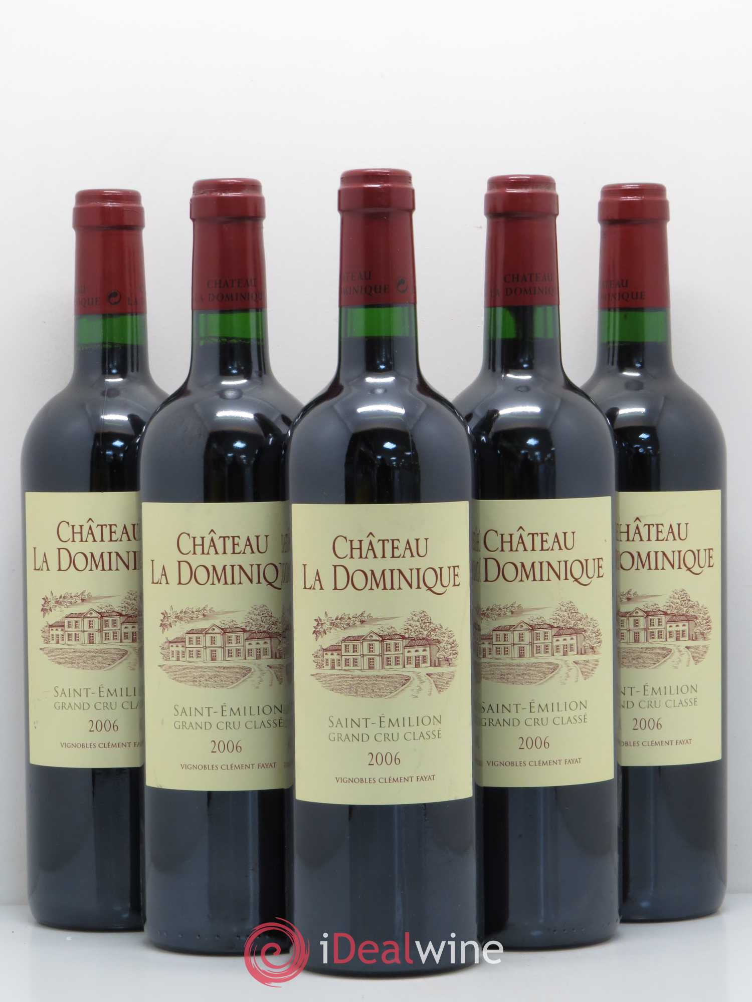 Château la Dominique Grand Cru Classé 2006 - Lot de 5 bouteilles - 0