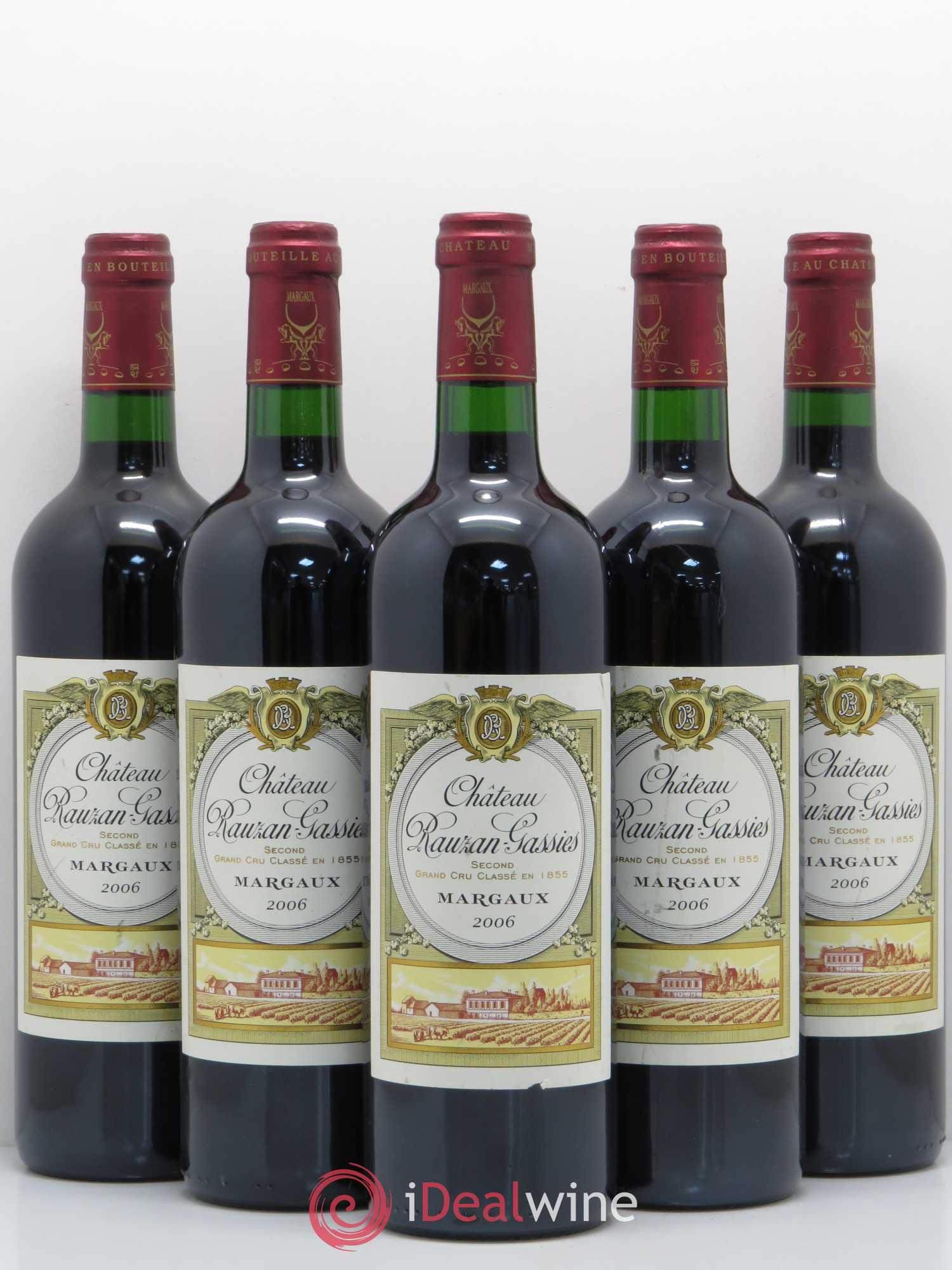 Château Rauzan-Gassies 2ème Grand Cru Classé 2006 - Lot de 5 bouteilles - 0