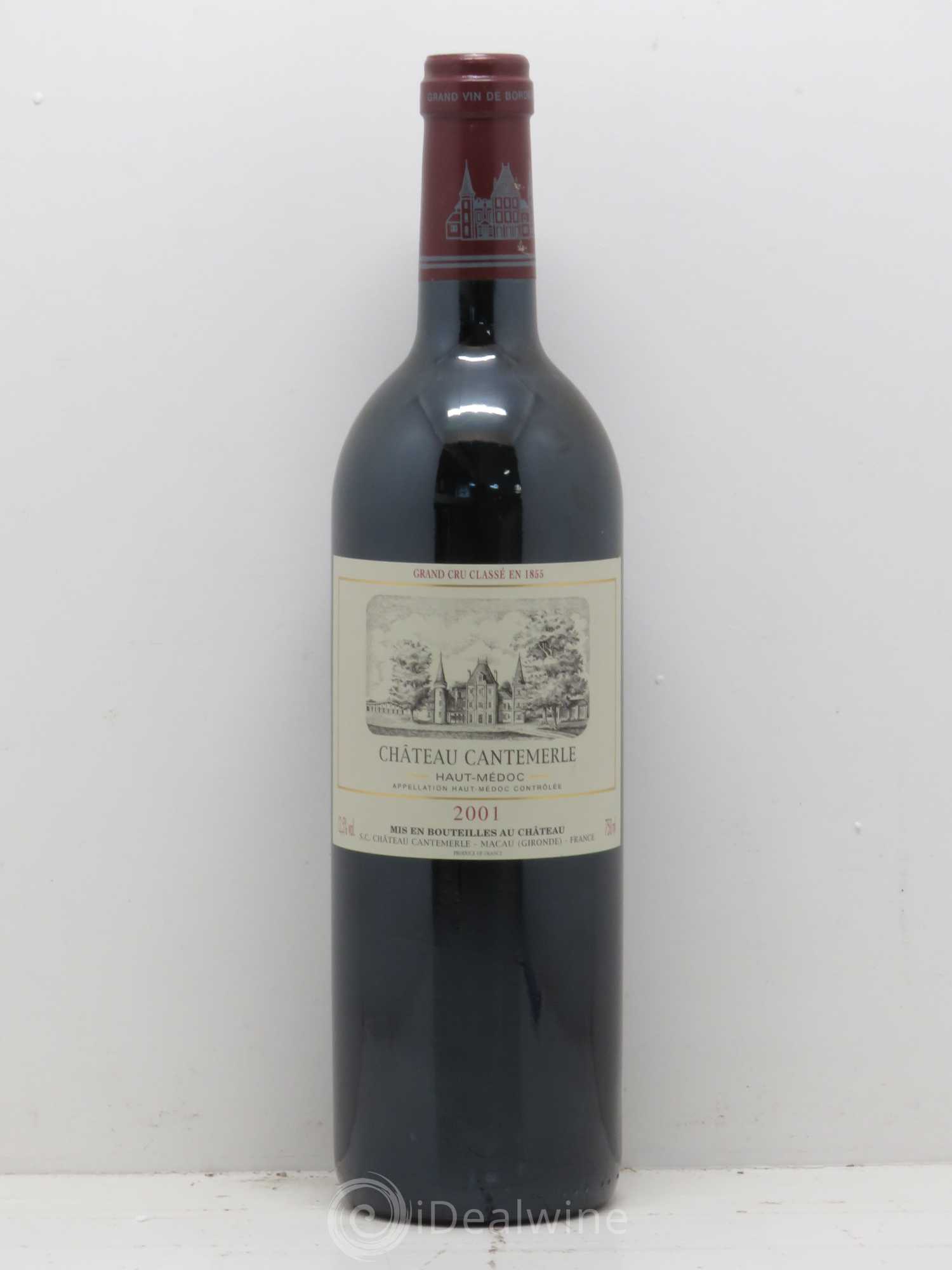 Château Cantemerle 5ème Grand Cru Classé 2001 - Lot de 1 bouteille - 0