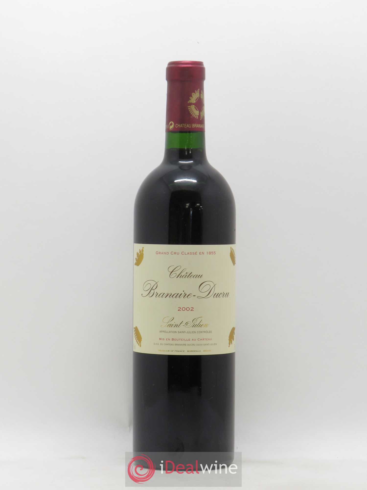 Château Branaire Ducru 4ème Grand Cru Classé 2002 - Lot de 1 bouteille - 0