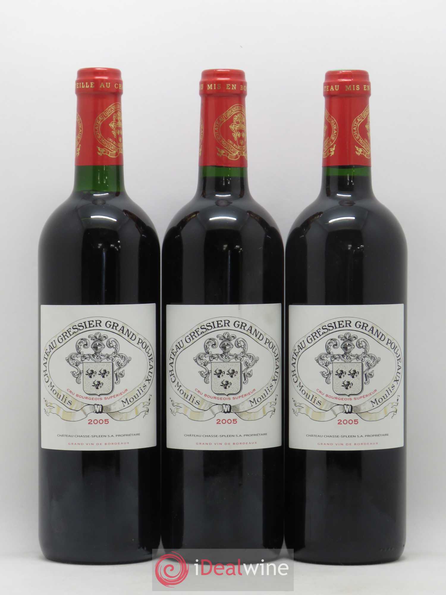 Château Gressier Grand Poujeaux Cru Bourgeois 2005 - Lot de 6 bouteilles - 2