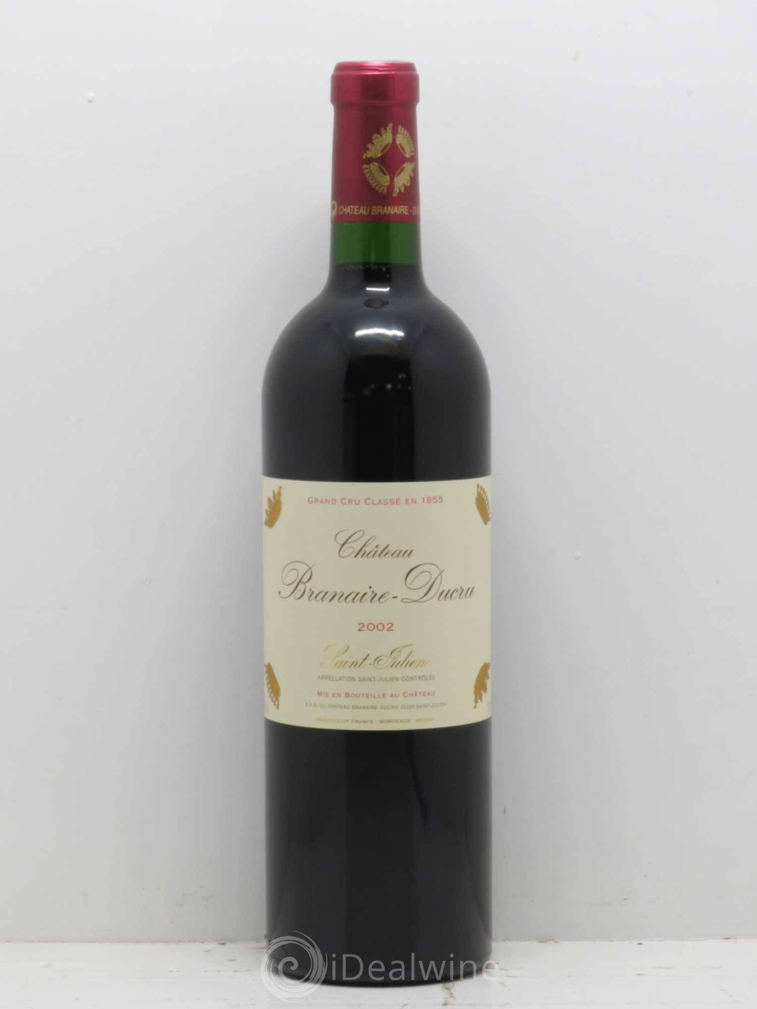 Château Branaire Ducru 4ème Grand Cru Classé 2002 - Lot de 1 bouteille - 0