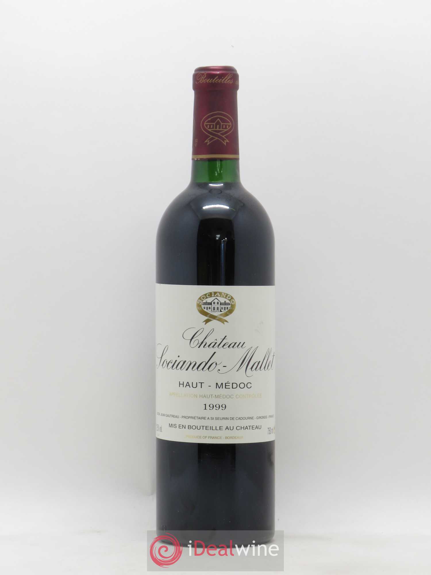 Château Sociando Mallet 1999 - Lot de 1 bouteille - 0