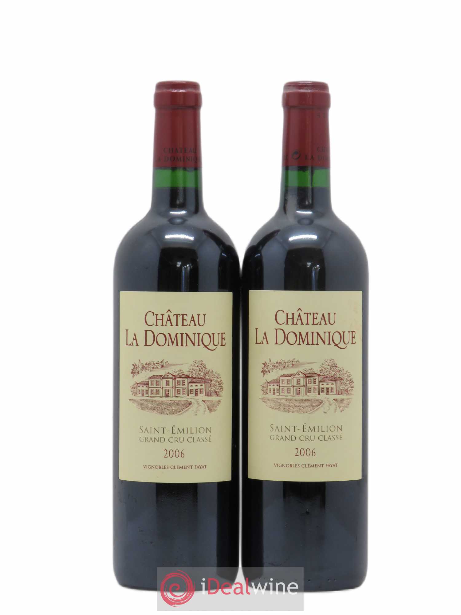 Château la Dominique Grand Cru Classé 2006 - Lot de 2 bouteilles - 0