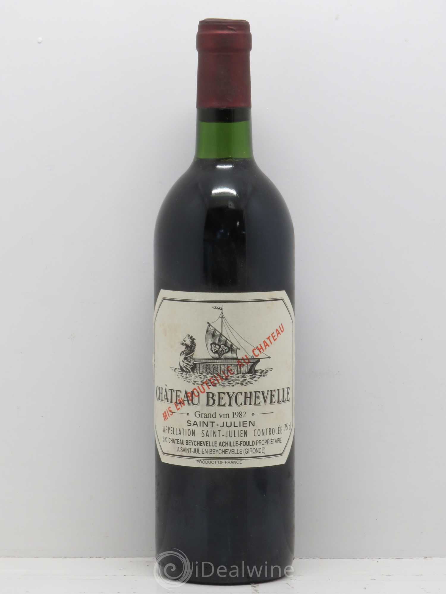 Château Beychevelle 4ème Grand Cru Classé 1982 - Lot de 1 bouteille - 0