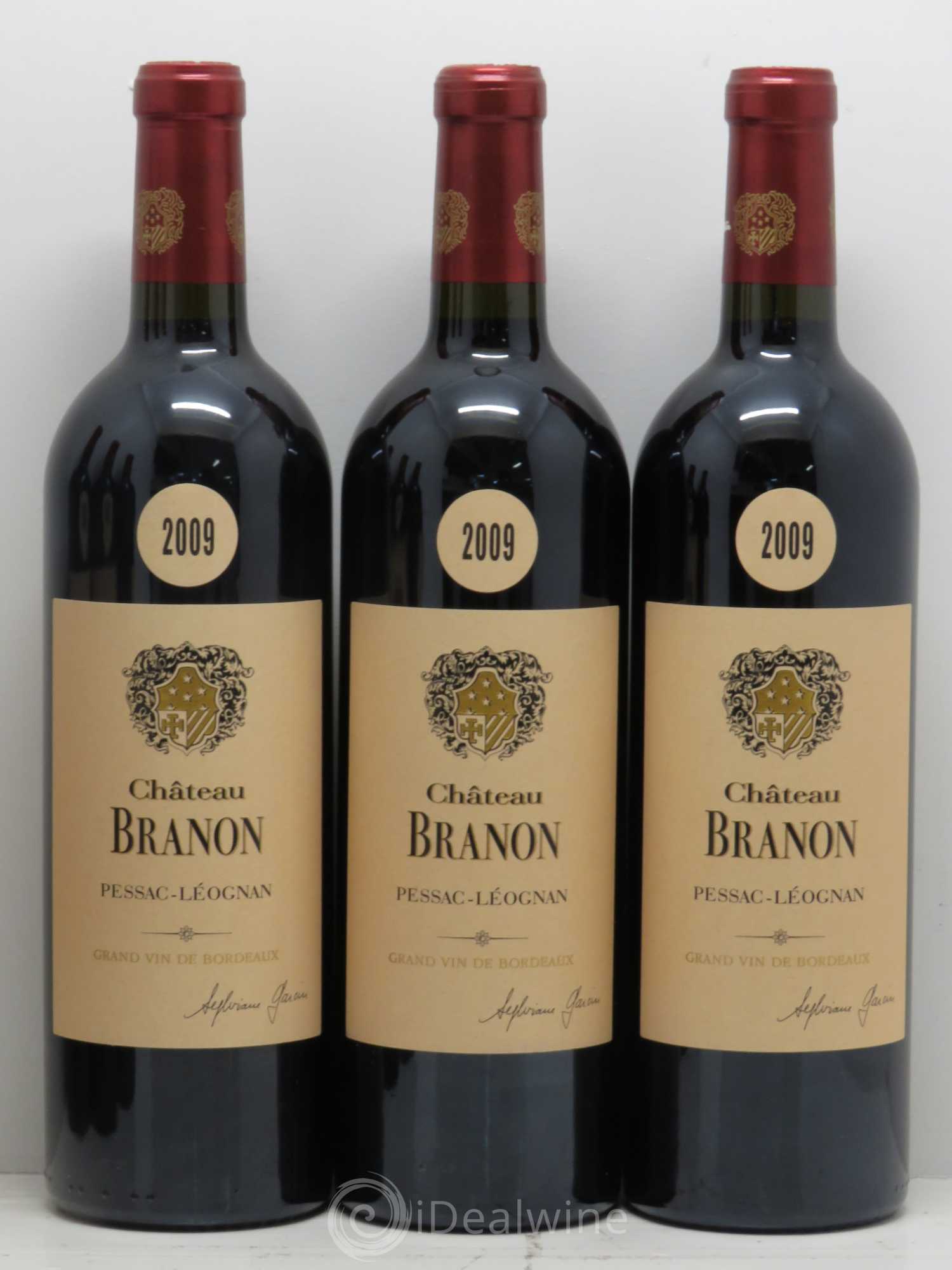 Pessac-Léognan Château Branon 2009 - Lot de 6 bouteilles - 1