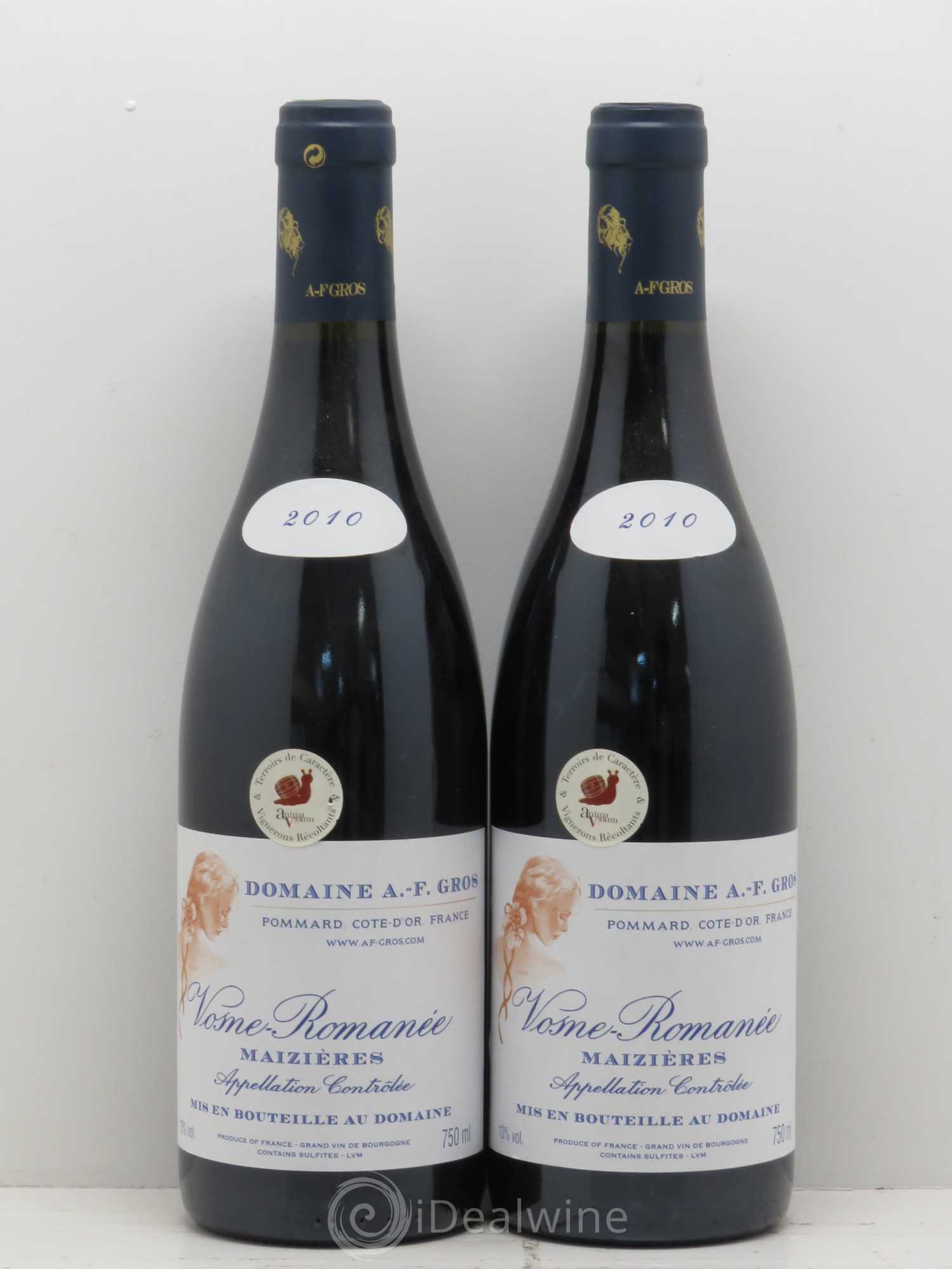 Vosne-Romanée Maizières A.-F. Gros 2010 - Lot de 5 bouteilles - 2