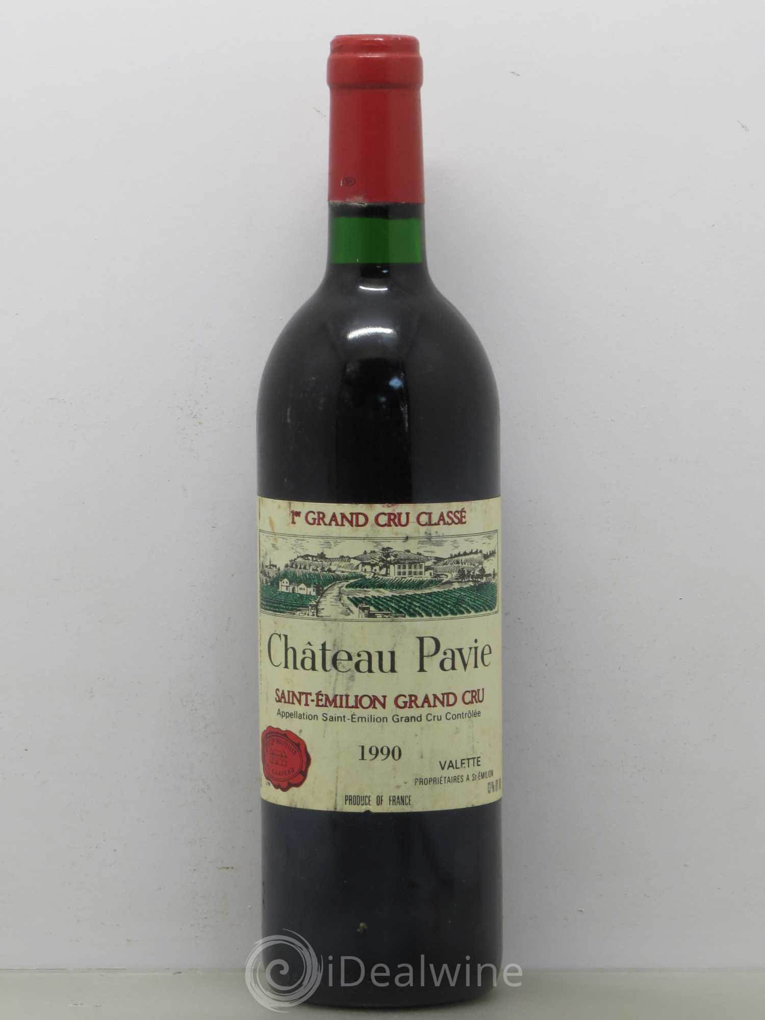 Château Pavie 1er Grand Cru Classé A 1990 - Lot de 1 bouteille - 0