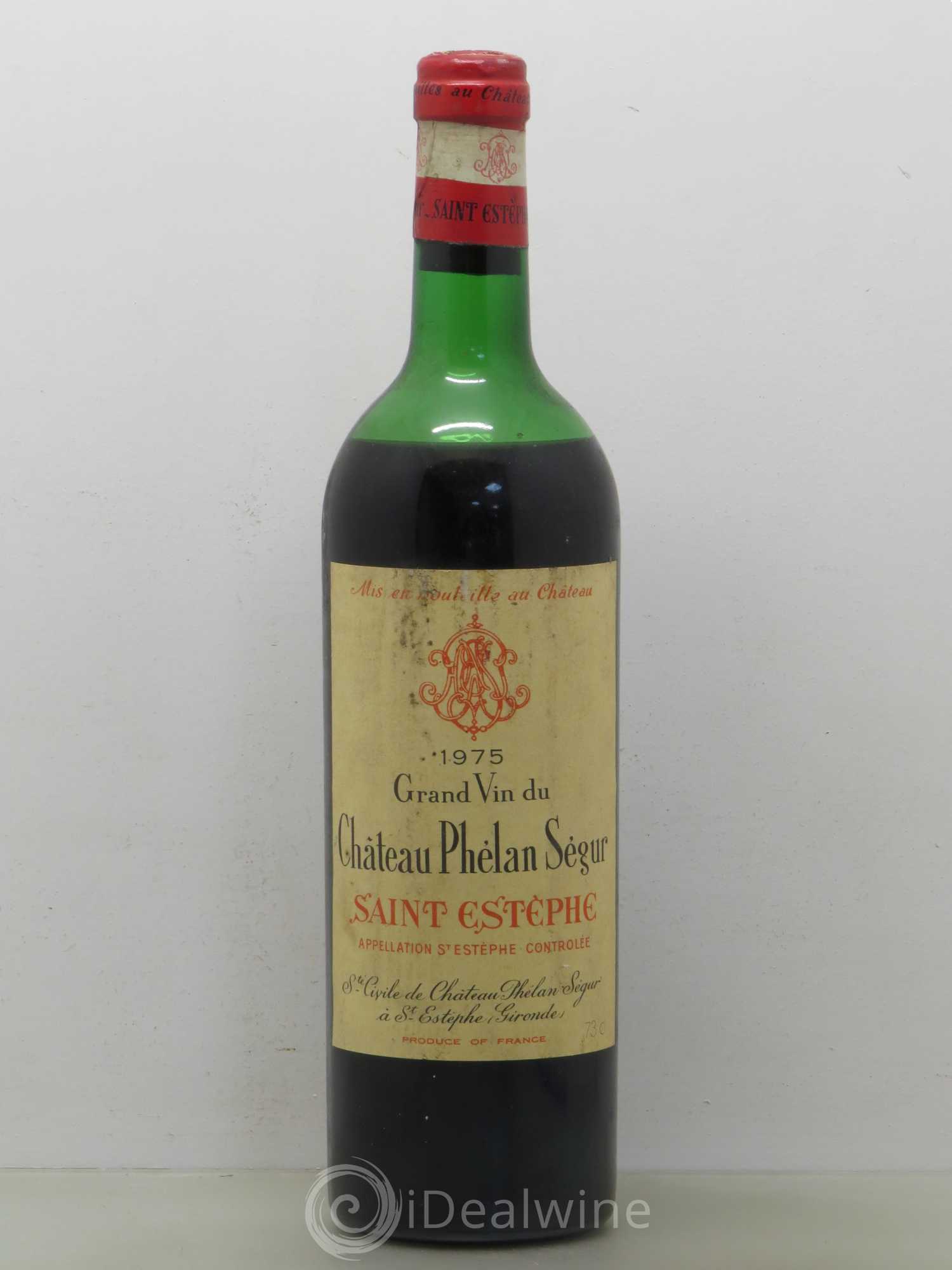 Château Phélan Ségur 1975 - Lot de 1 bouteille - 0