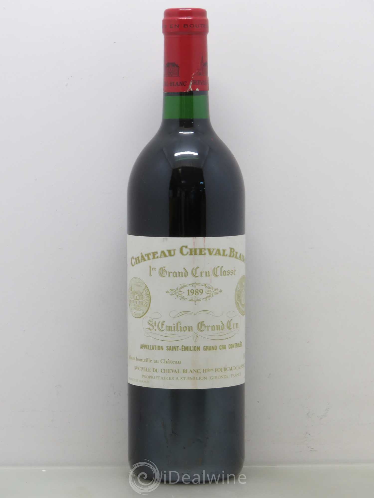 Château Cheval Blanc 1er Grand Cru Classé A 1989 - Lot de 1 bouteille - 0