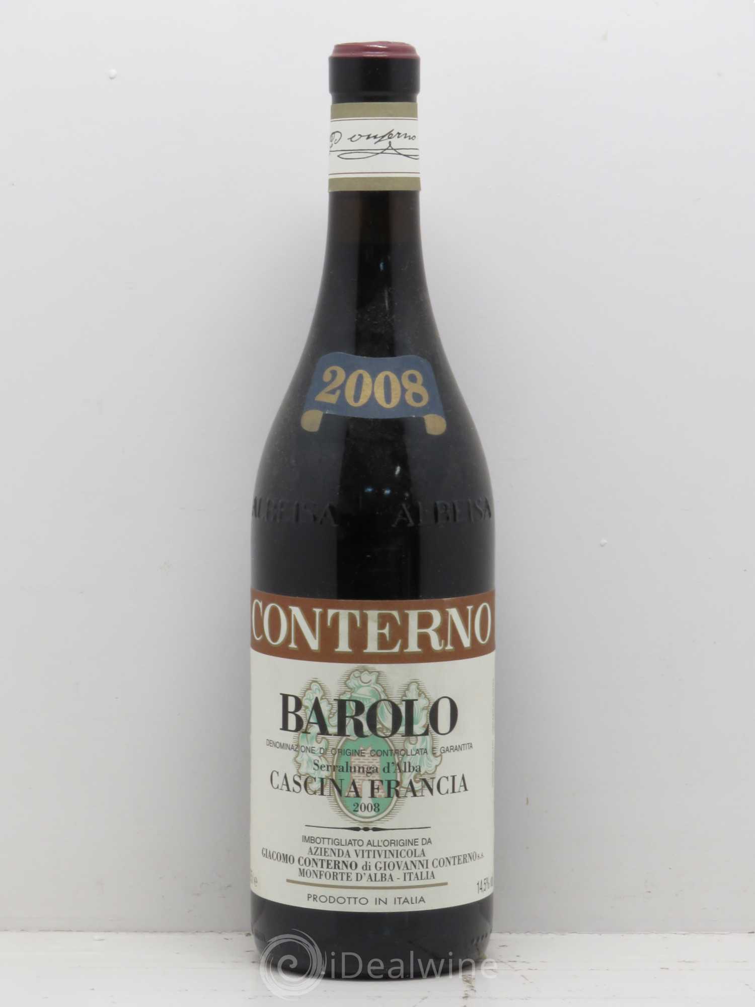 Barolo DOCG Cascina Francia Giacomo Conterno 2008 - Lot de 1 bouteille - 0