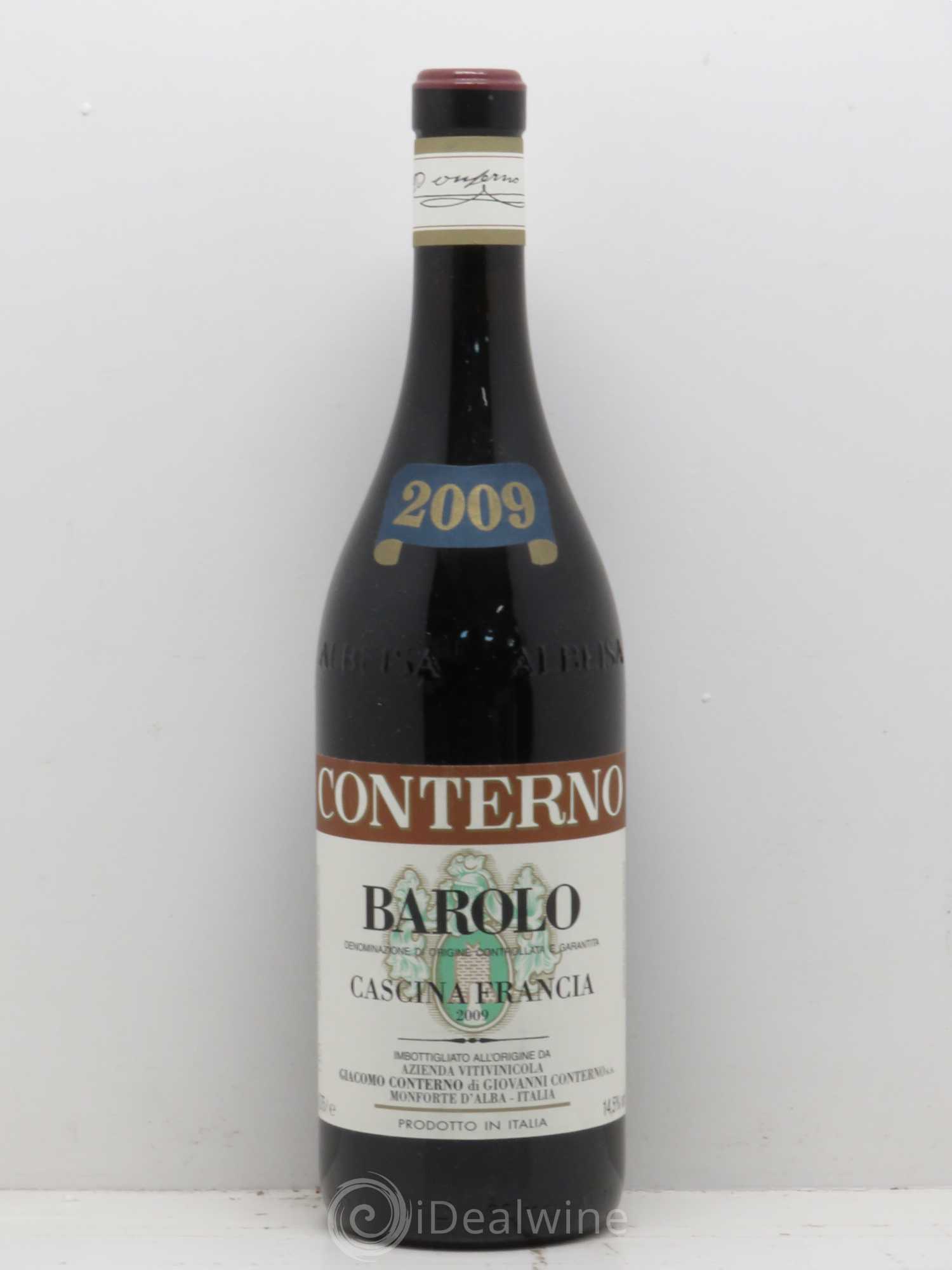 Barolo DOCG Cascina Francia Giacomo Conterno 2009 - Lot de 1 bouteille - 0