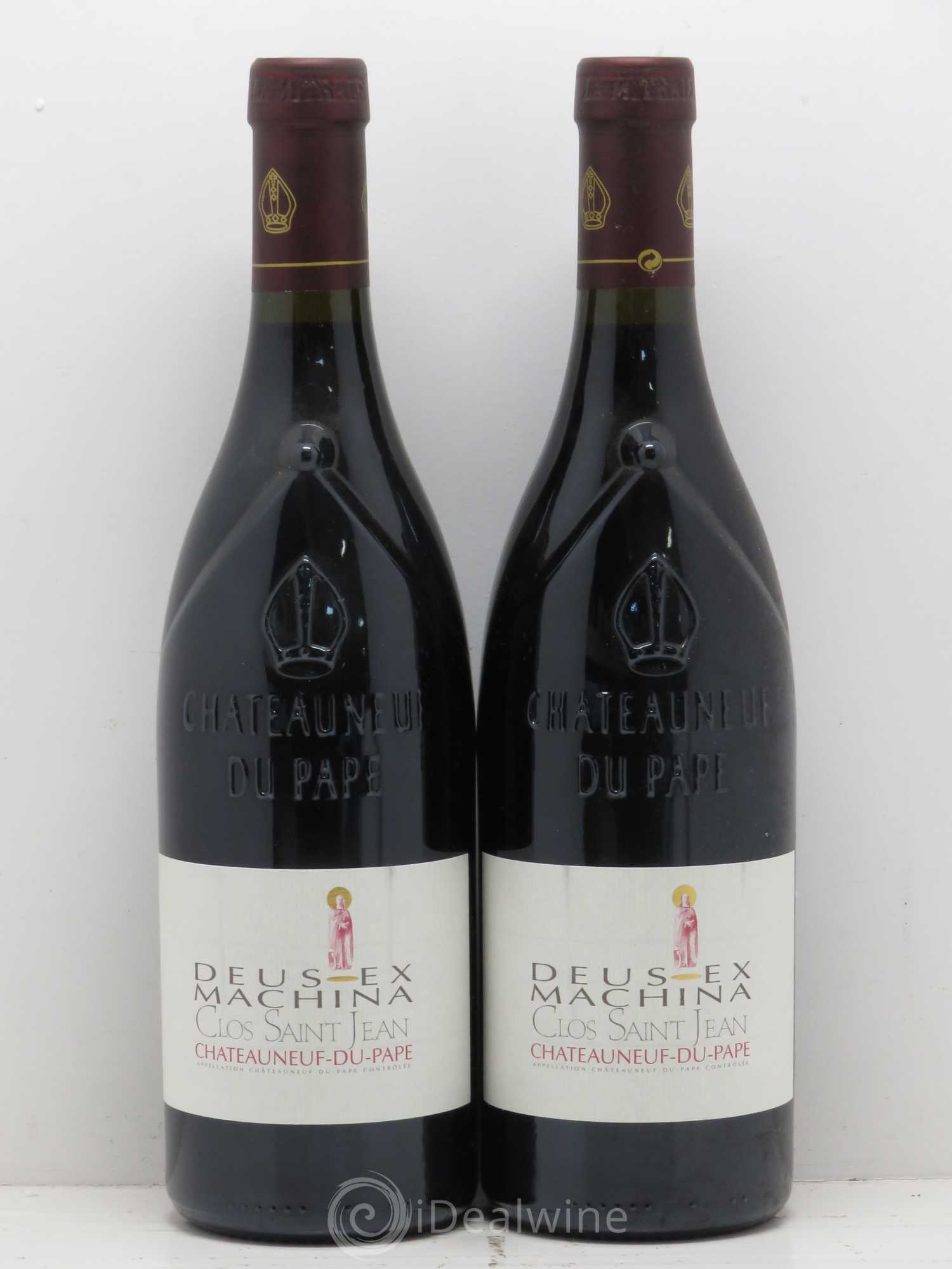 Châteauneuf-du-Pape Clos Saint-Jean Deus Ex Machina Pascal et Vincent Maurel 2010 - Lot de 2 bouteilles - 0