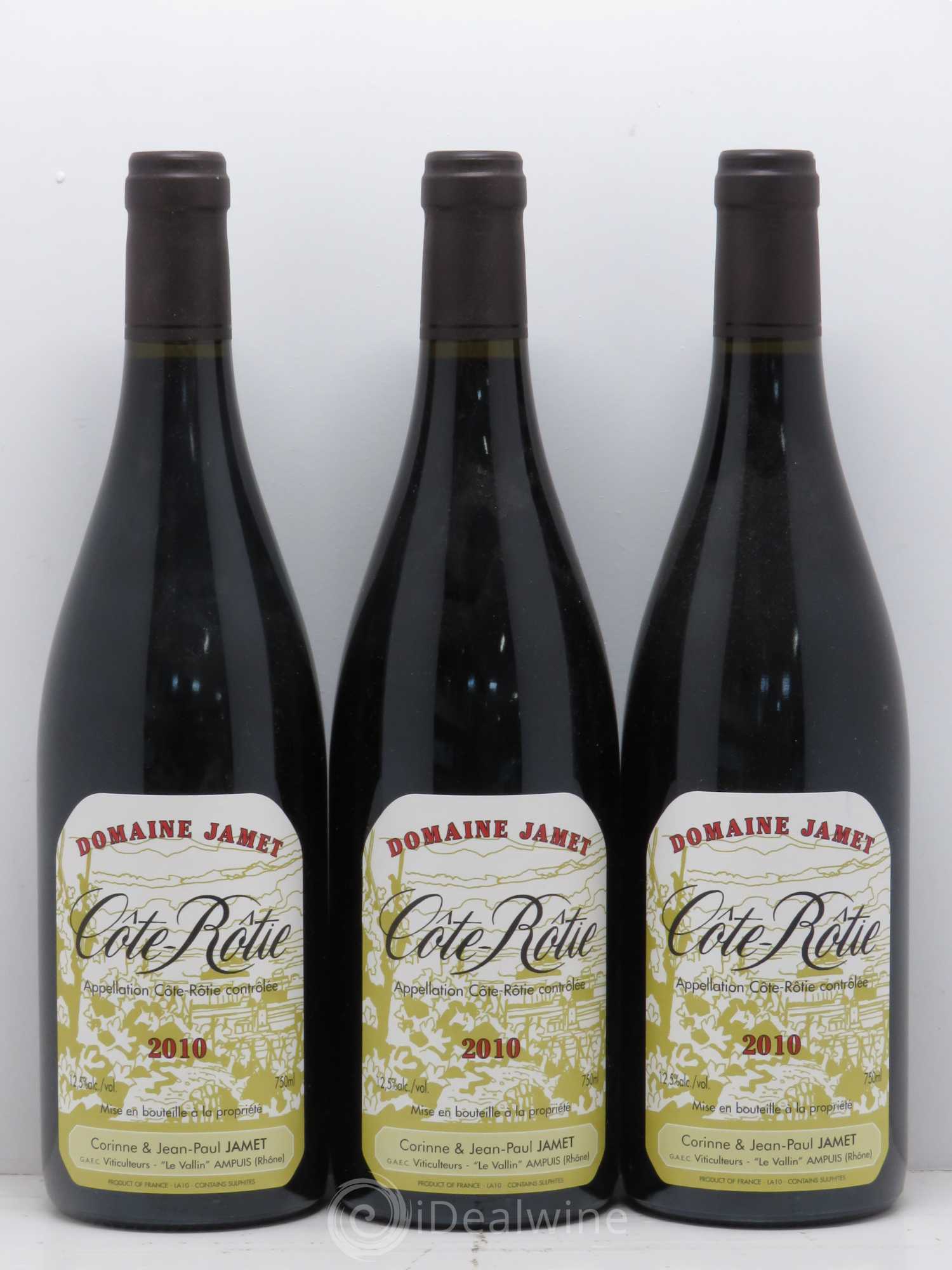 Côte-Rôtie Jamet (Domaine) 2010 - Lot de 3 bouteilles - 0