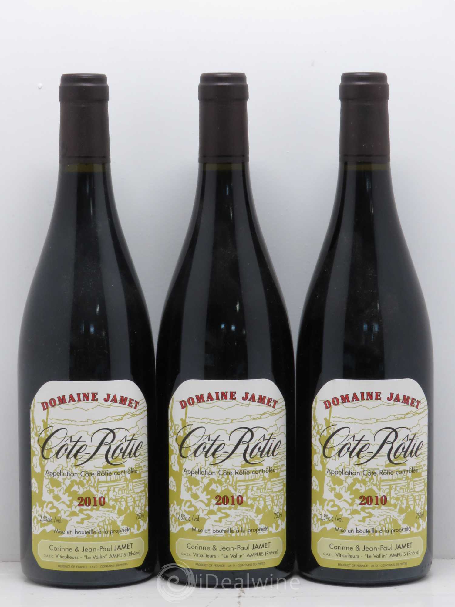 Côte-Rôtie Jamet (Domaine) 2010 - Lot de 3 bouteilles - 0