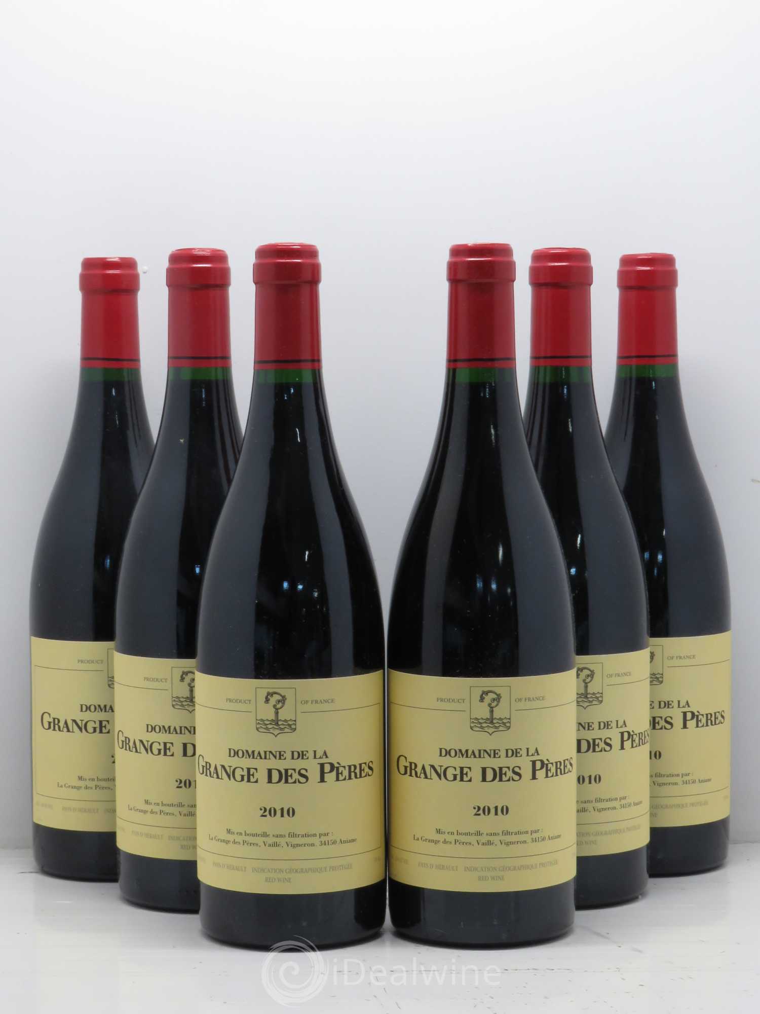 Pays d'Hérault Grange des Pères Laurent Vaillé 2010 - Lot de 6 bouteilles - 0