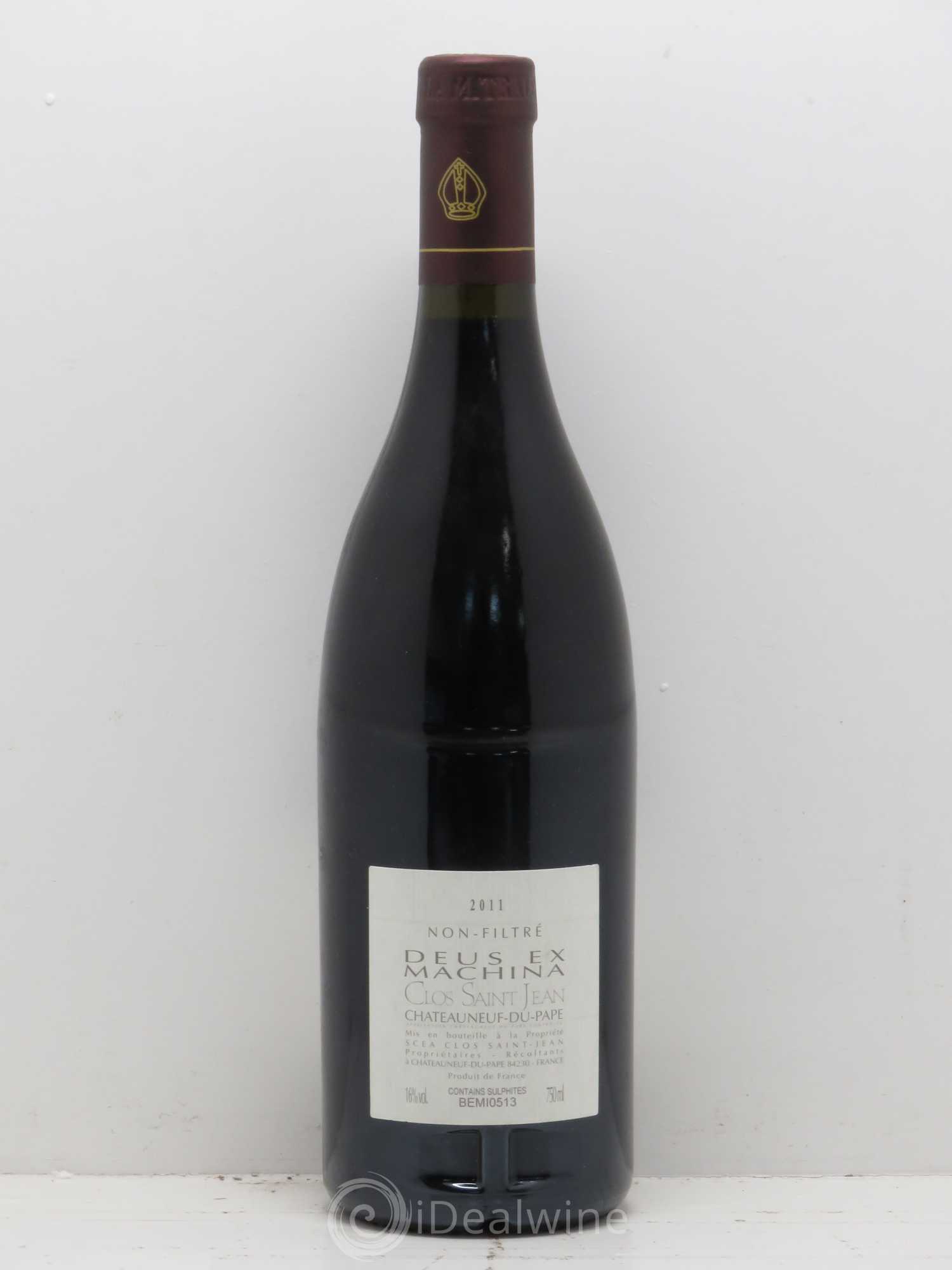Châteauneuf-du-Pape Clos Saint-Jean Deus Ex Machina Pascal et Vincent Maurel 2011 - Lot de 1 bouteille - 1