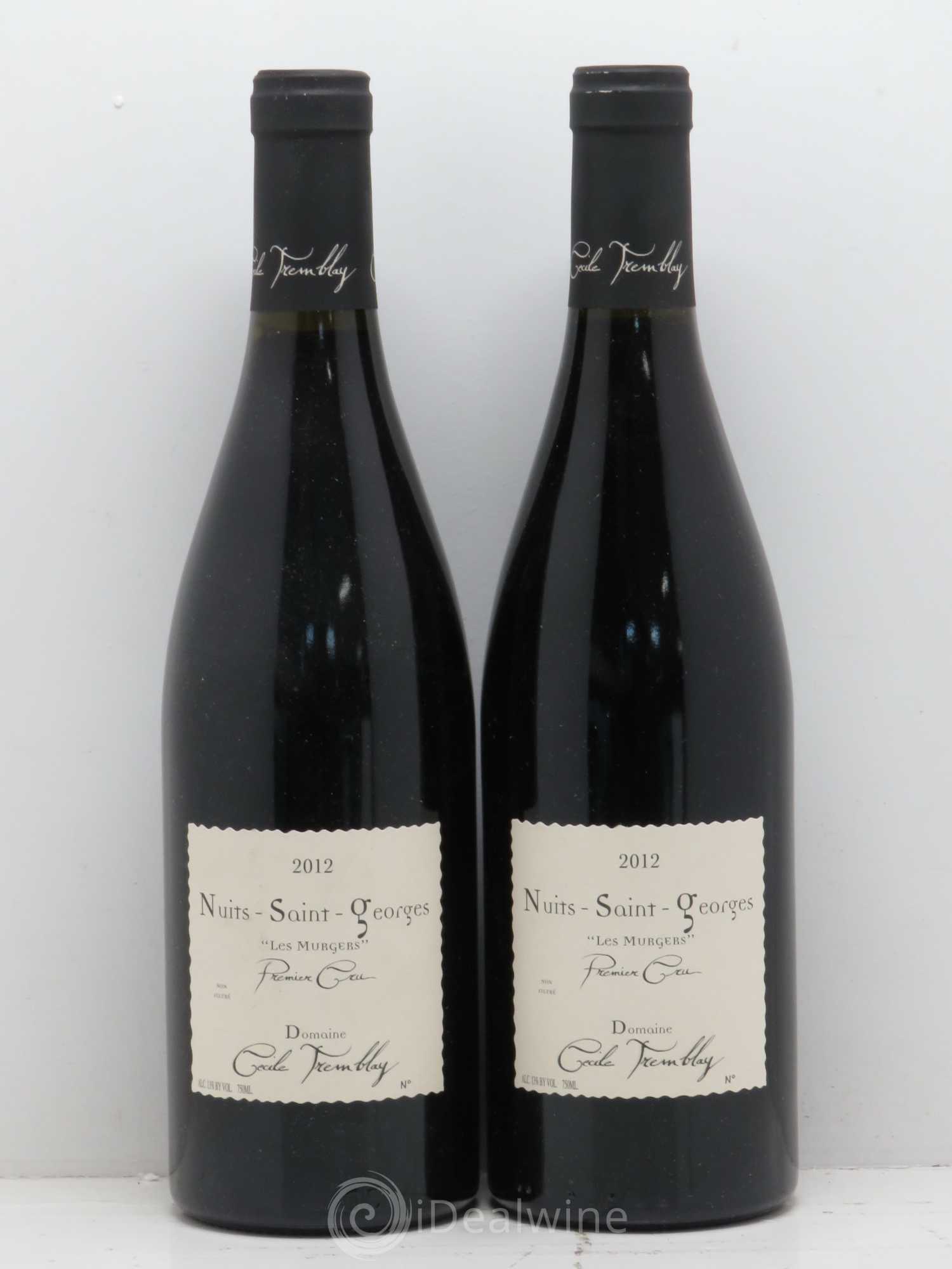 Nuits-Saint-Georges 1er Cru Les Murgers - Cecile Tremblay 2012 - Posten von 2 Flaschen - 0