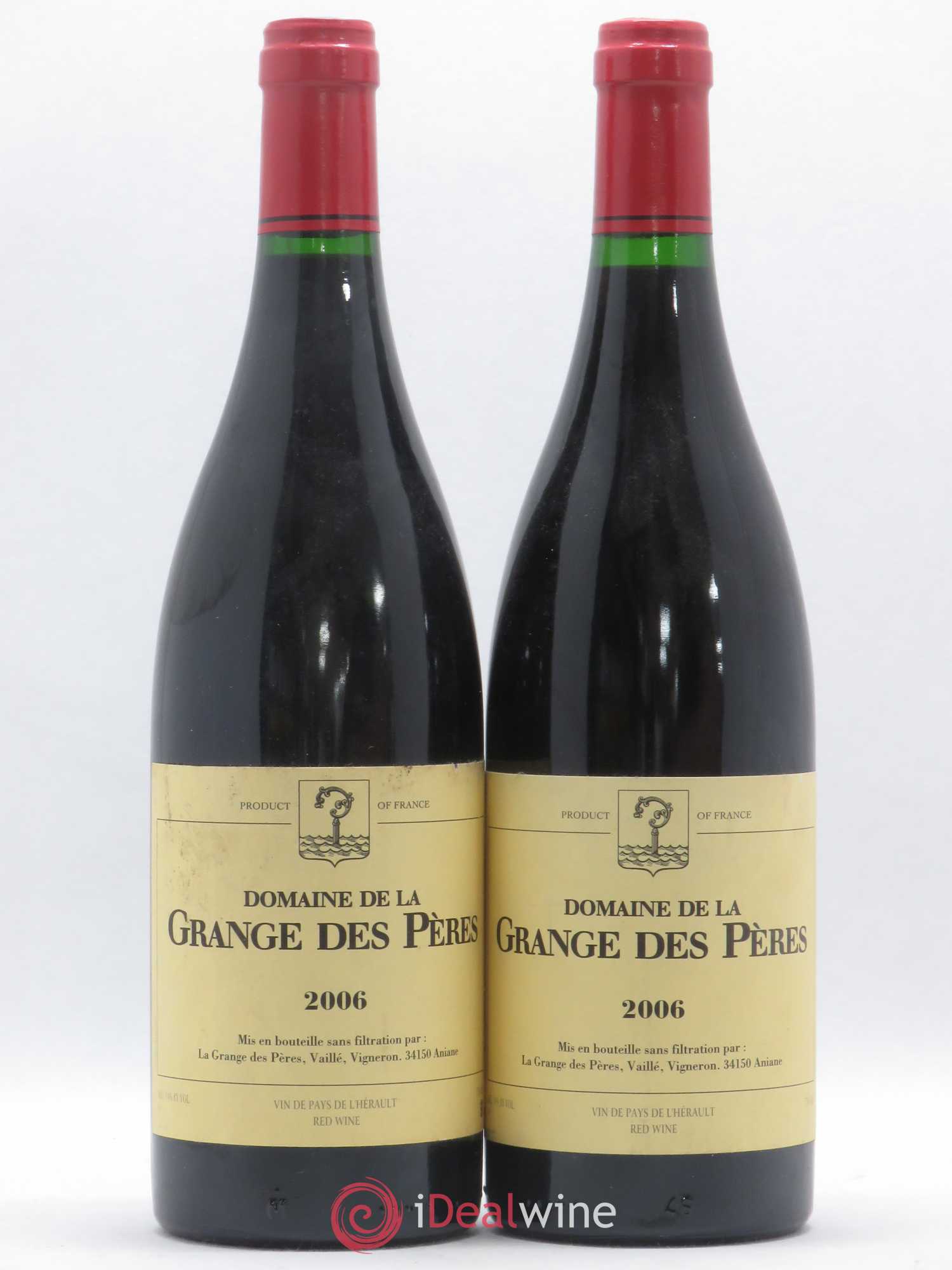 Pays d'Hérault Grange des Pères Laurent Vaillé 2006 - Lot de 2 bouteilles - 0