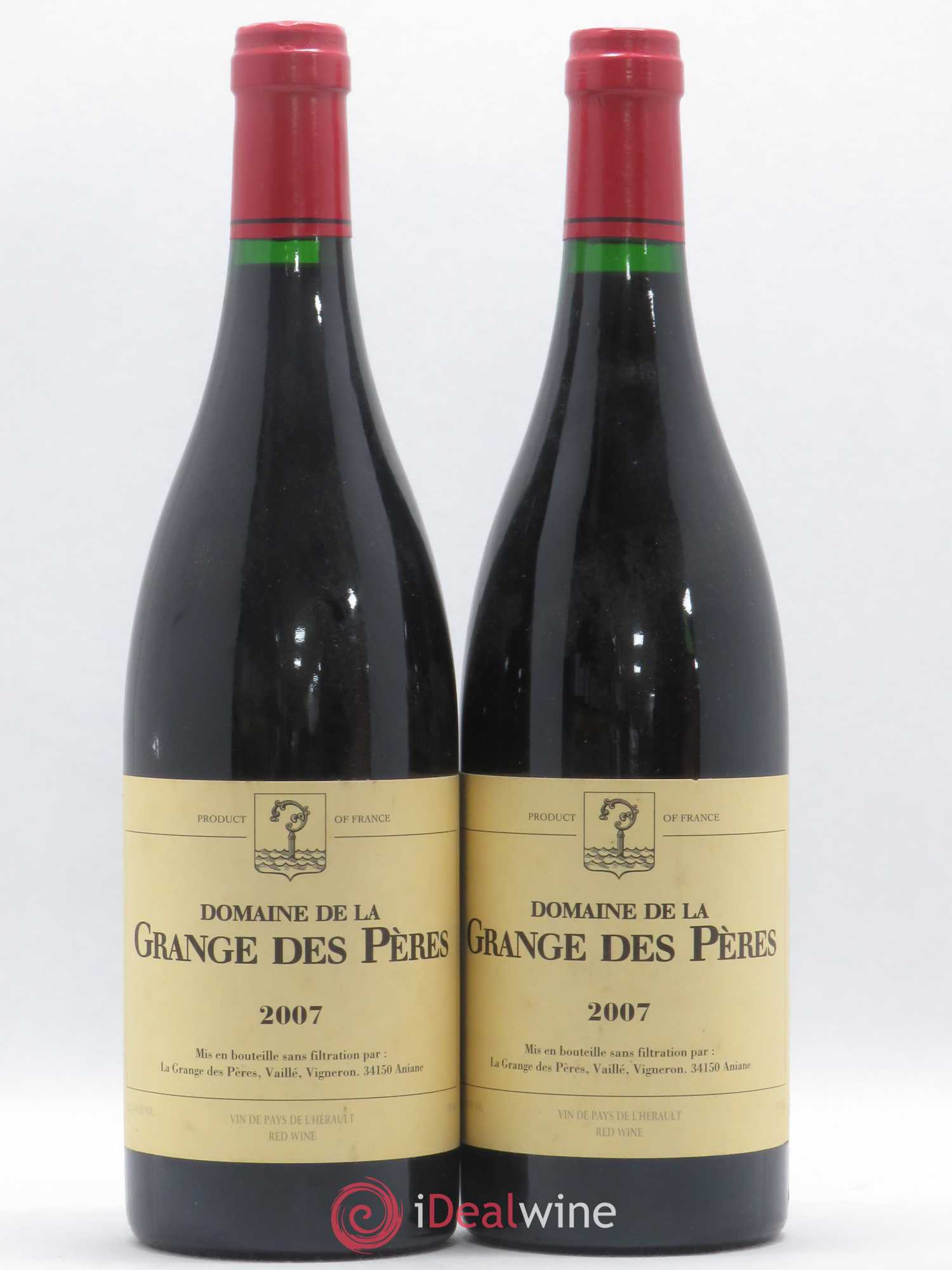 Pays d'Hérault Grange des Pères Laurent Vaillé 2007 - Lot de 2 bouteilles - 0