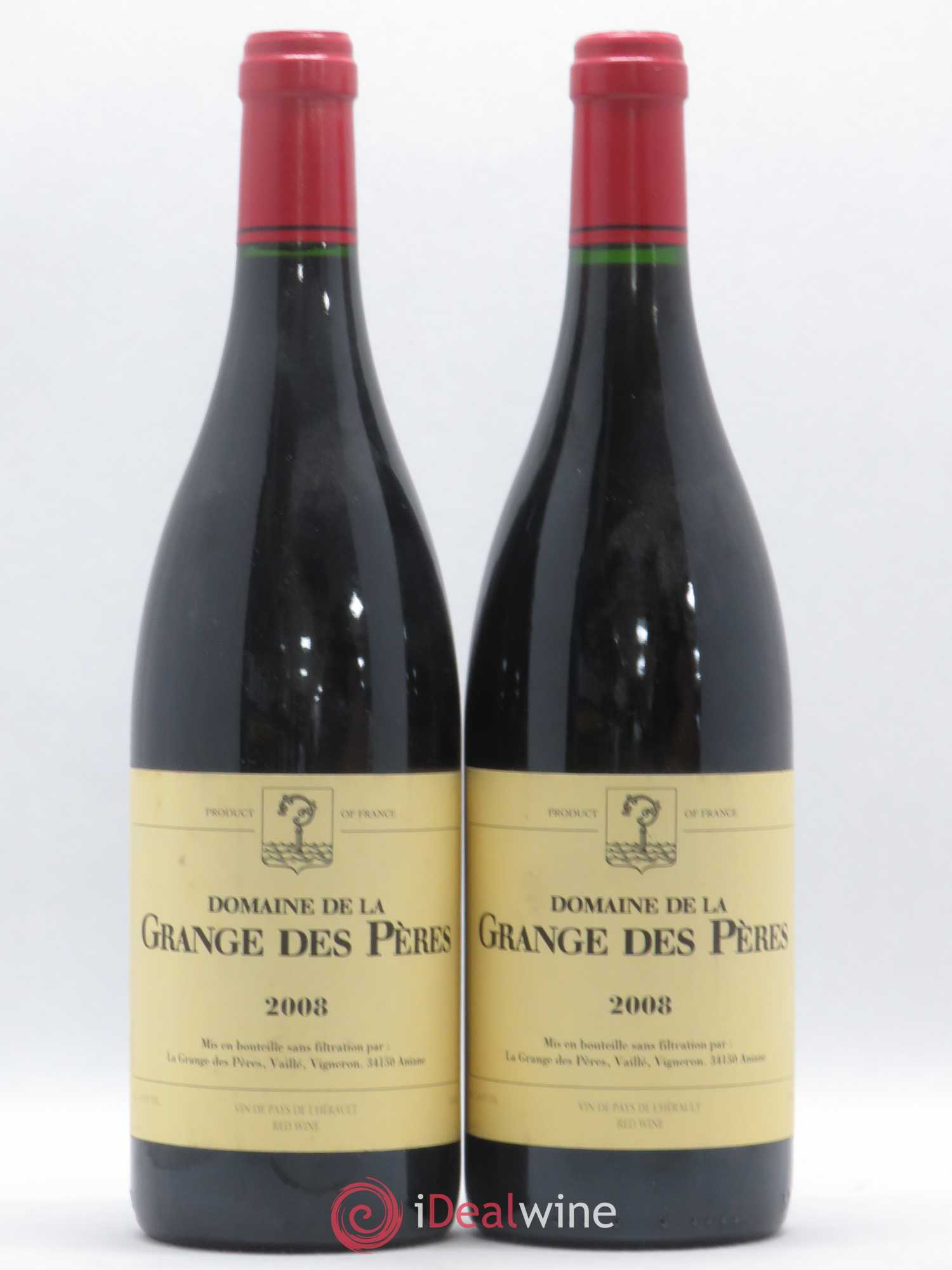 Pays d'Hérault Grange des Pères Laurent Vaillé 2008 - Lot de 2 bouteilles - 0