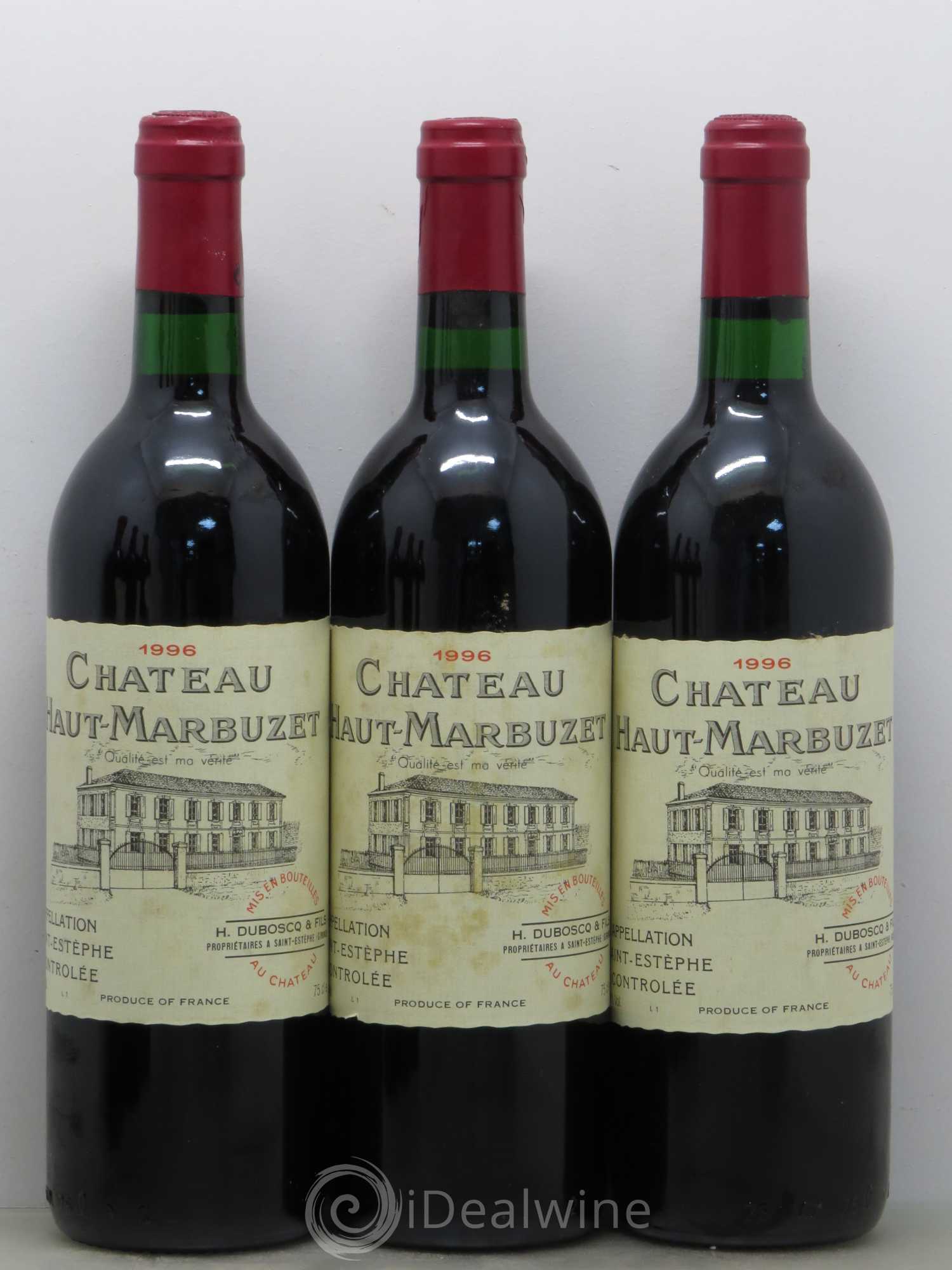 Château Haut Marbuzet 1996 - Lot de 12 bouteilles - 3