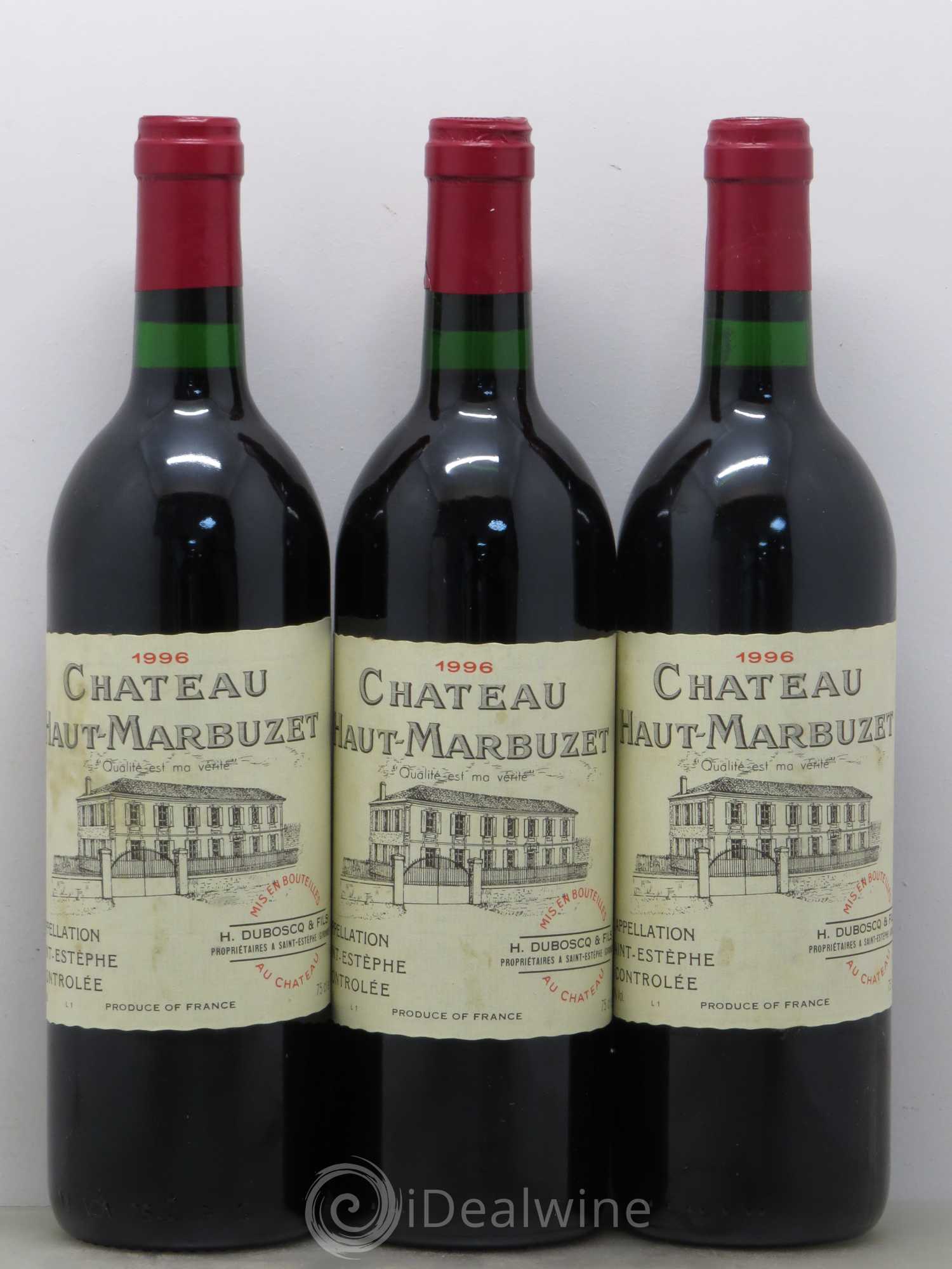Château Haut Marbuzet 1996 - Lot de 12 bouteilles - 4