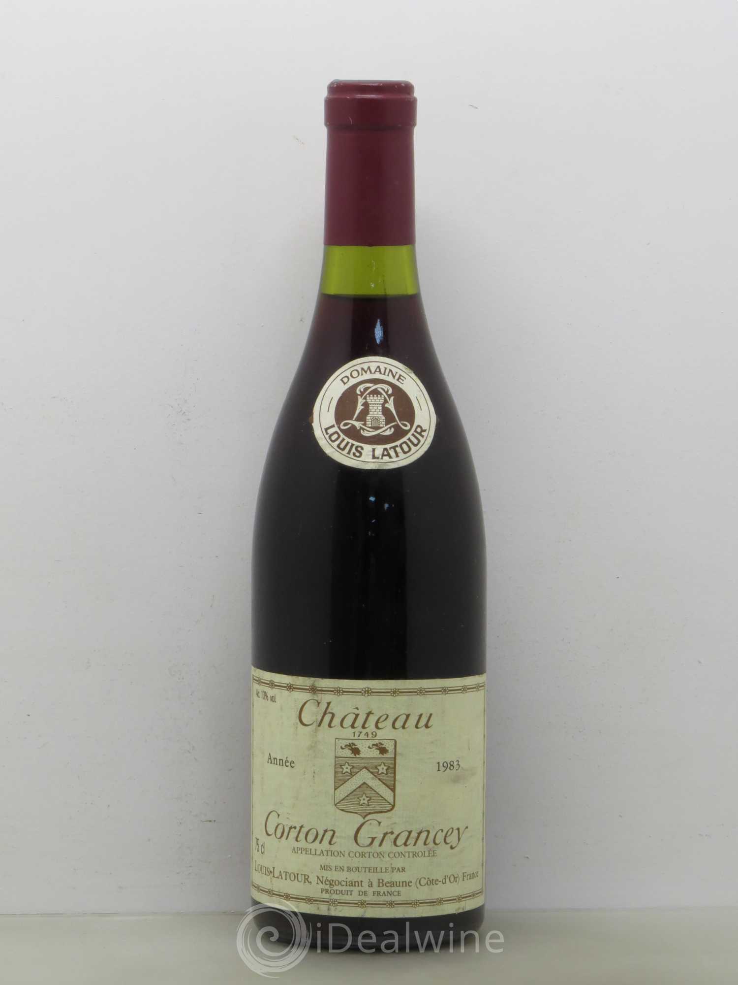 Corton Grand Cru Château Corton Grancey Louis Latour 1983 - Lot de 1 bouteille - 0