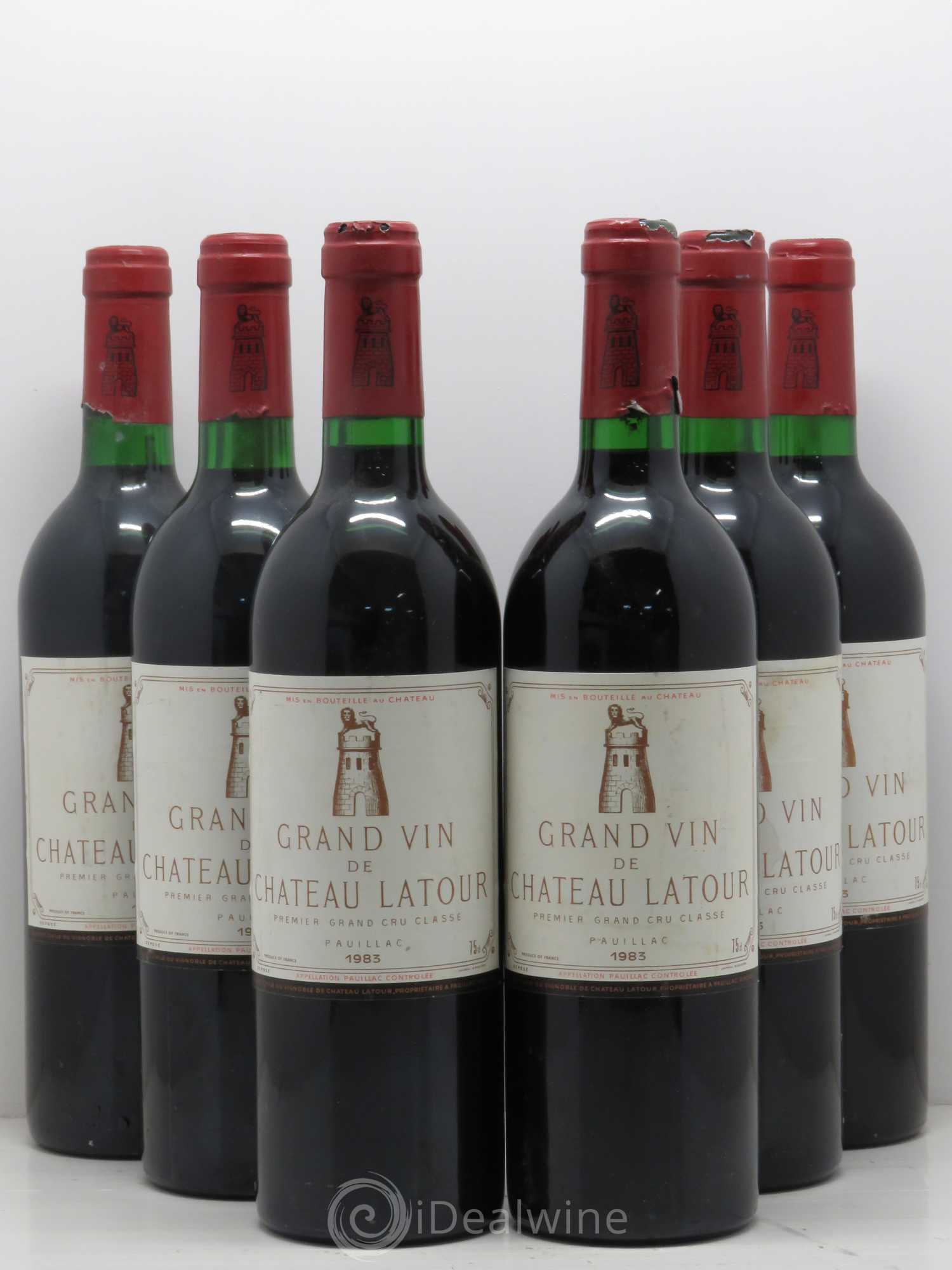 Château Latour 1er Grand Cru Classé 1983 - Lot de 6 bouteilles - 0