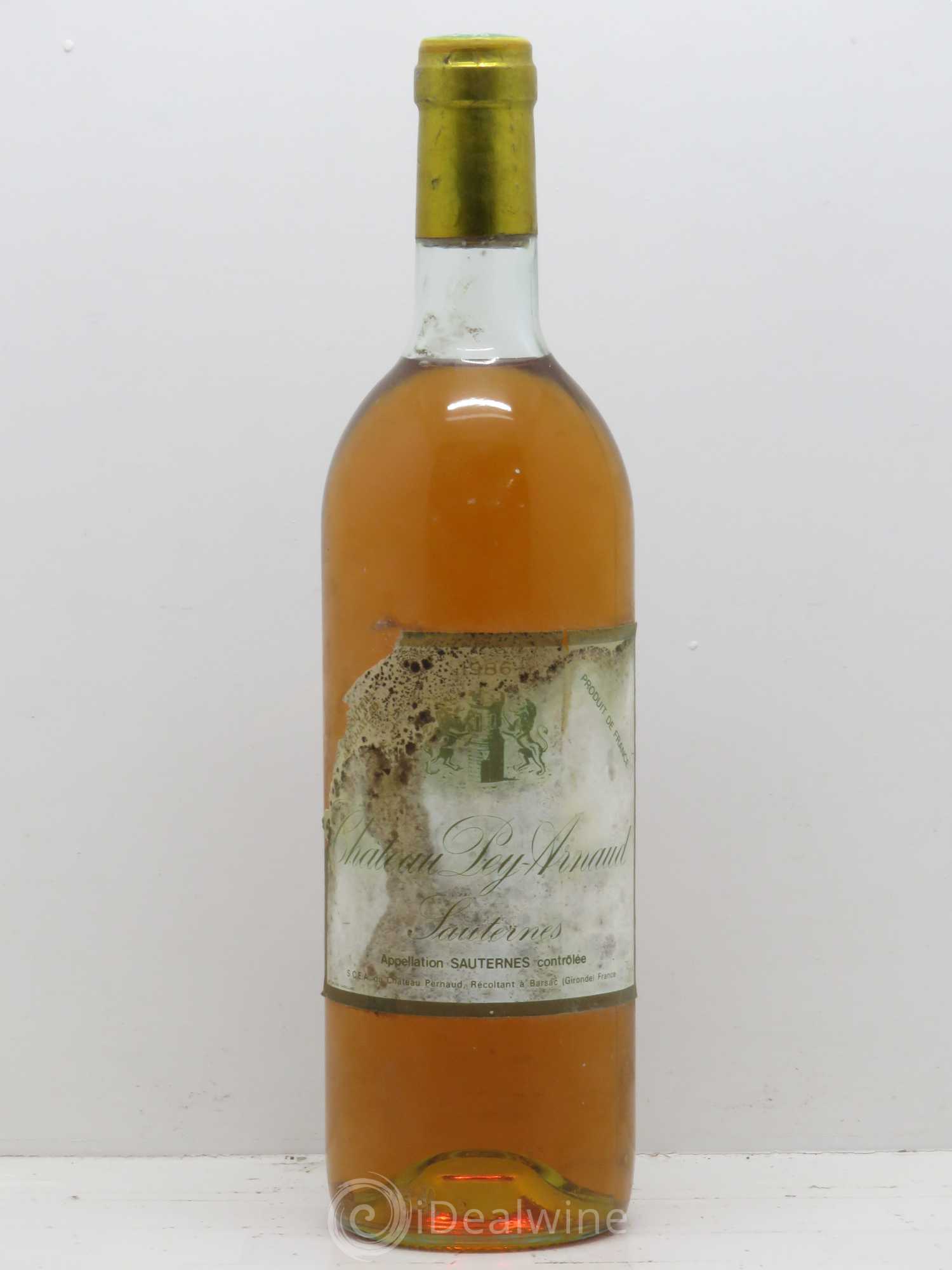Sauternes Château Pey Arnaud 1986 - Posten von 1 Flasche - 0