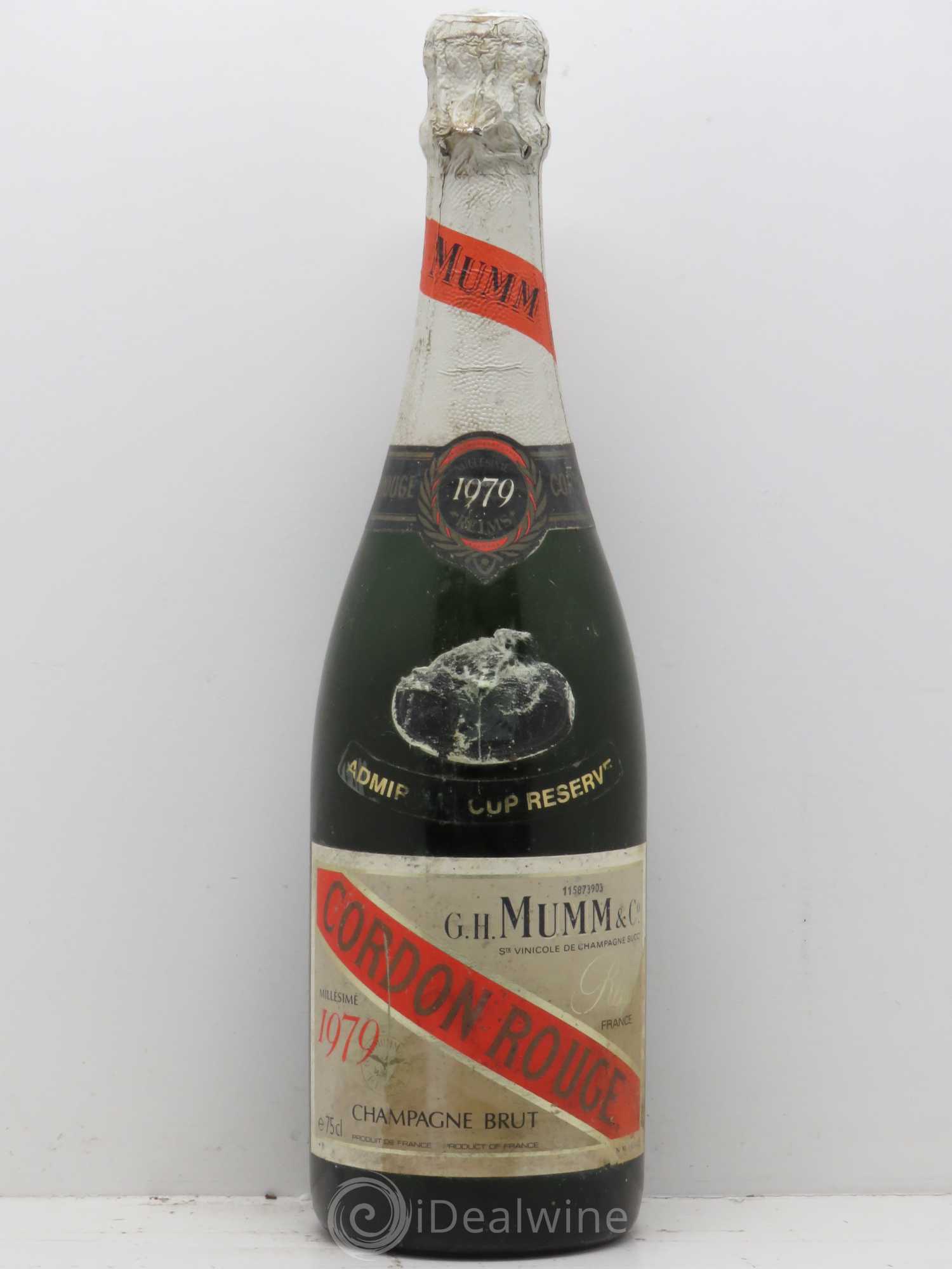 Grand Cordon Mumm 1979 - Lot de 1 bouteille - 0
