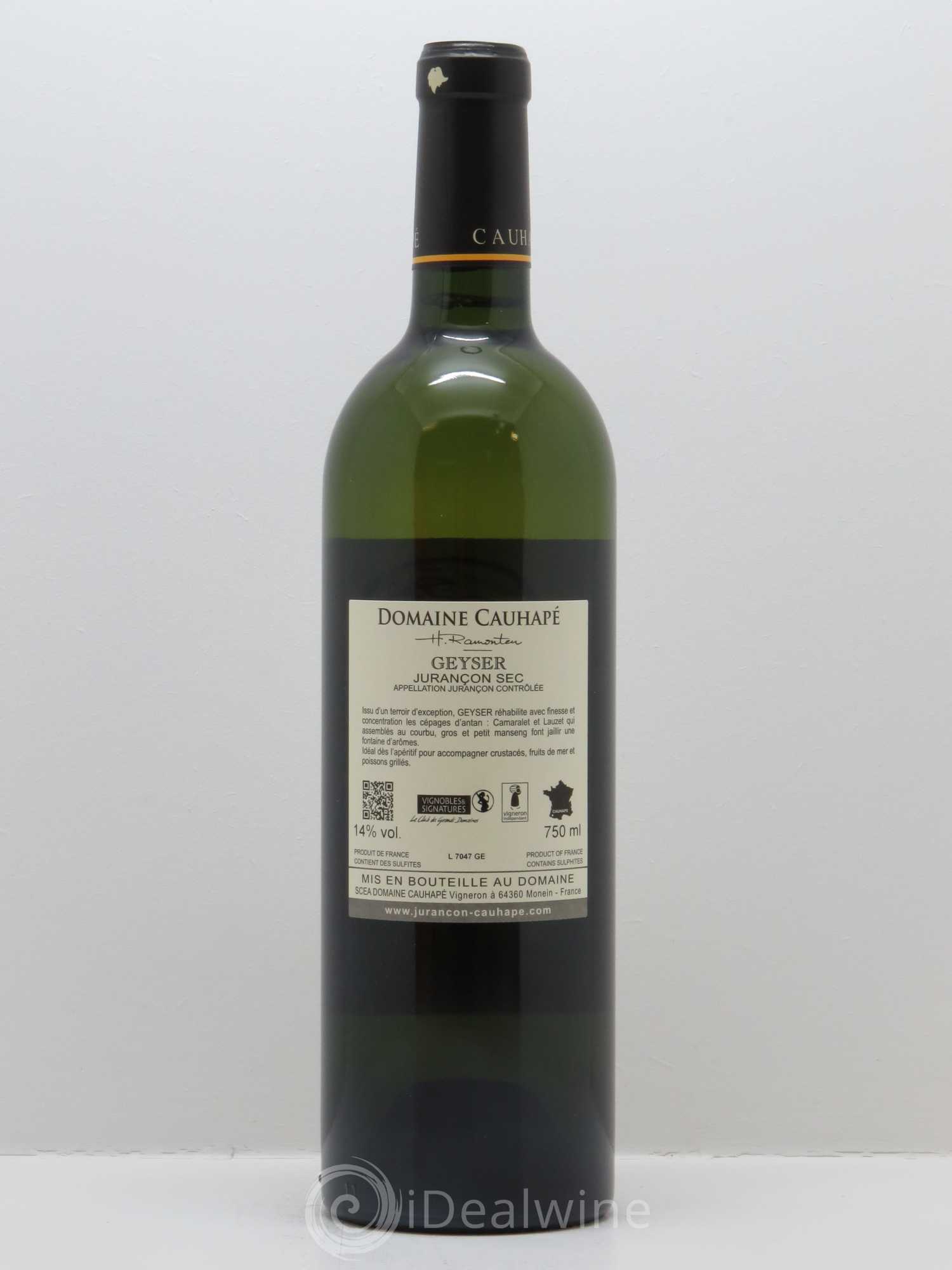 Jurançon sec Geyser Cauhapé 2016 - Lot de 1 bouteille - 1