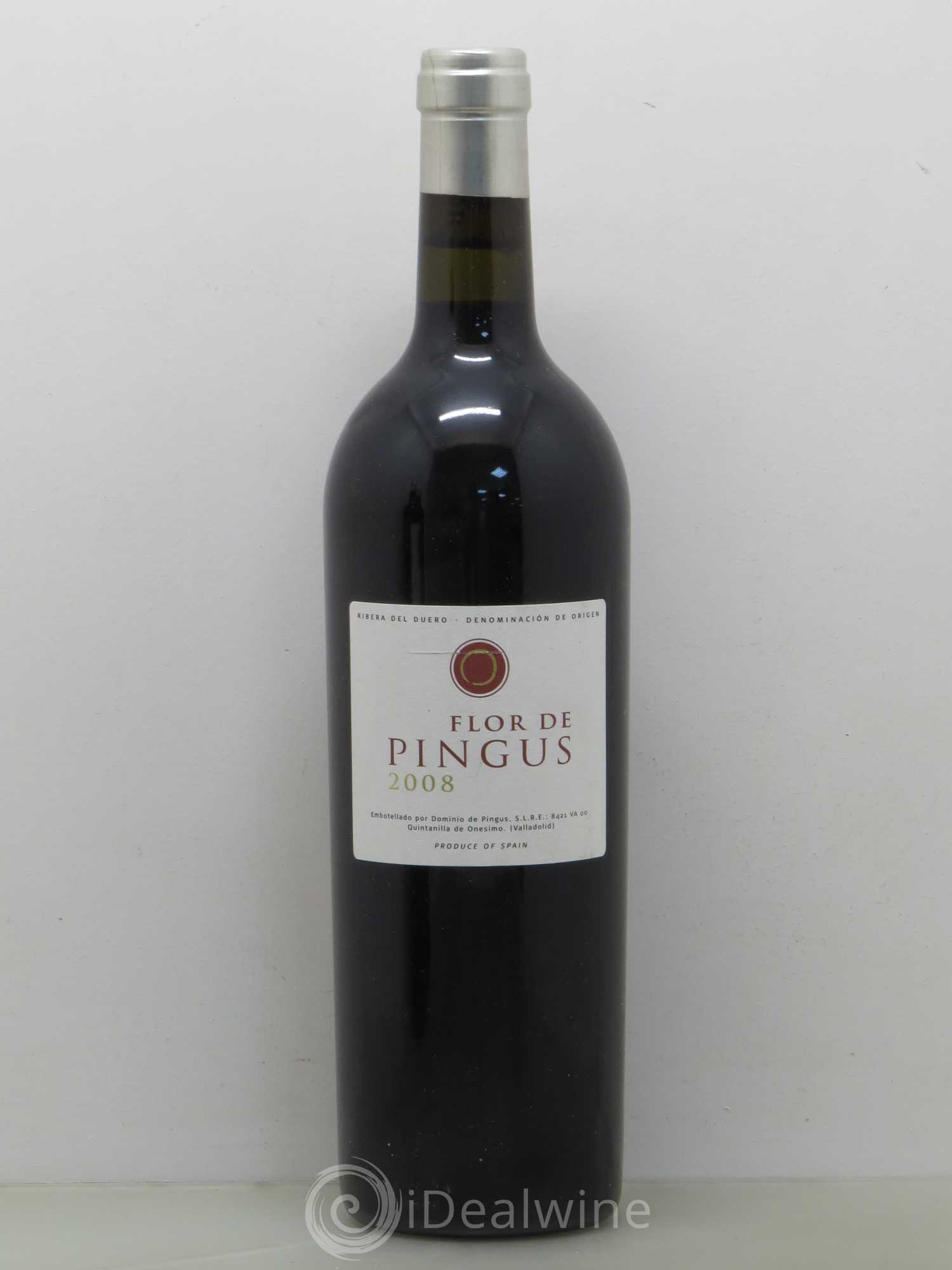 Ribera Del Duero Flor de Pingus Dominio de Pingus - Peter Sisseck 2008 - Lot de 1 bouteille - 0