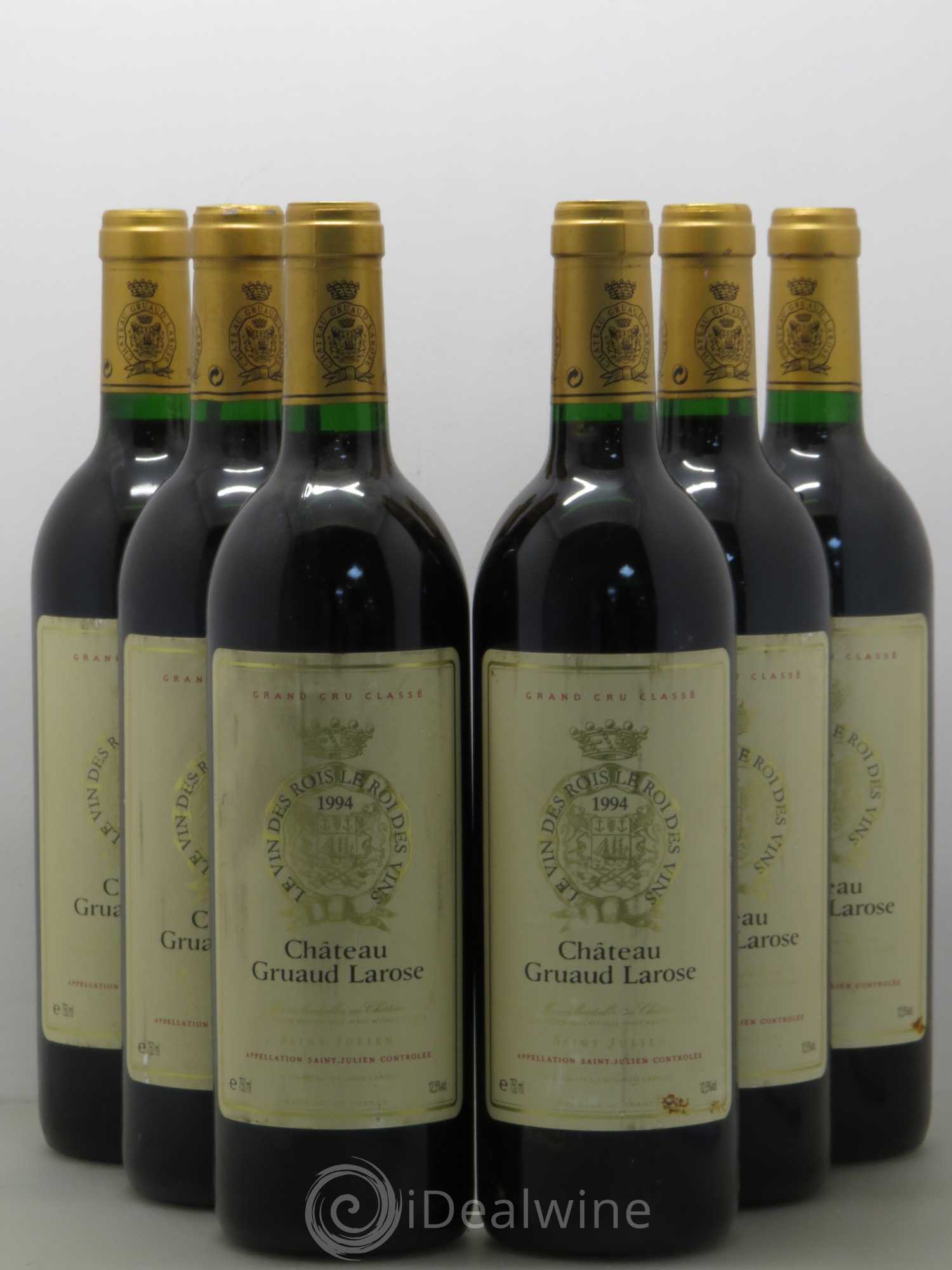 Château Gruaud Larose 2ème Grand Cru Classé 1994 - Lot de 6 bouteilles - 0