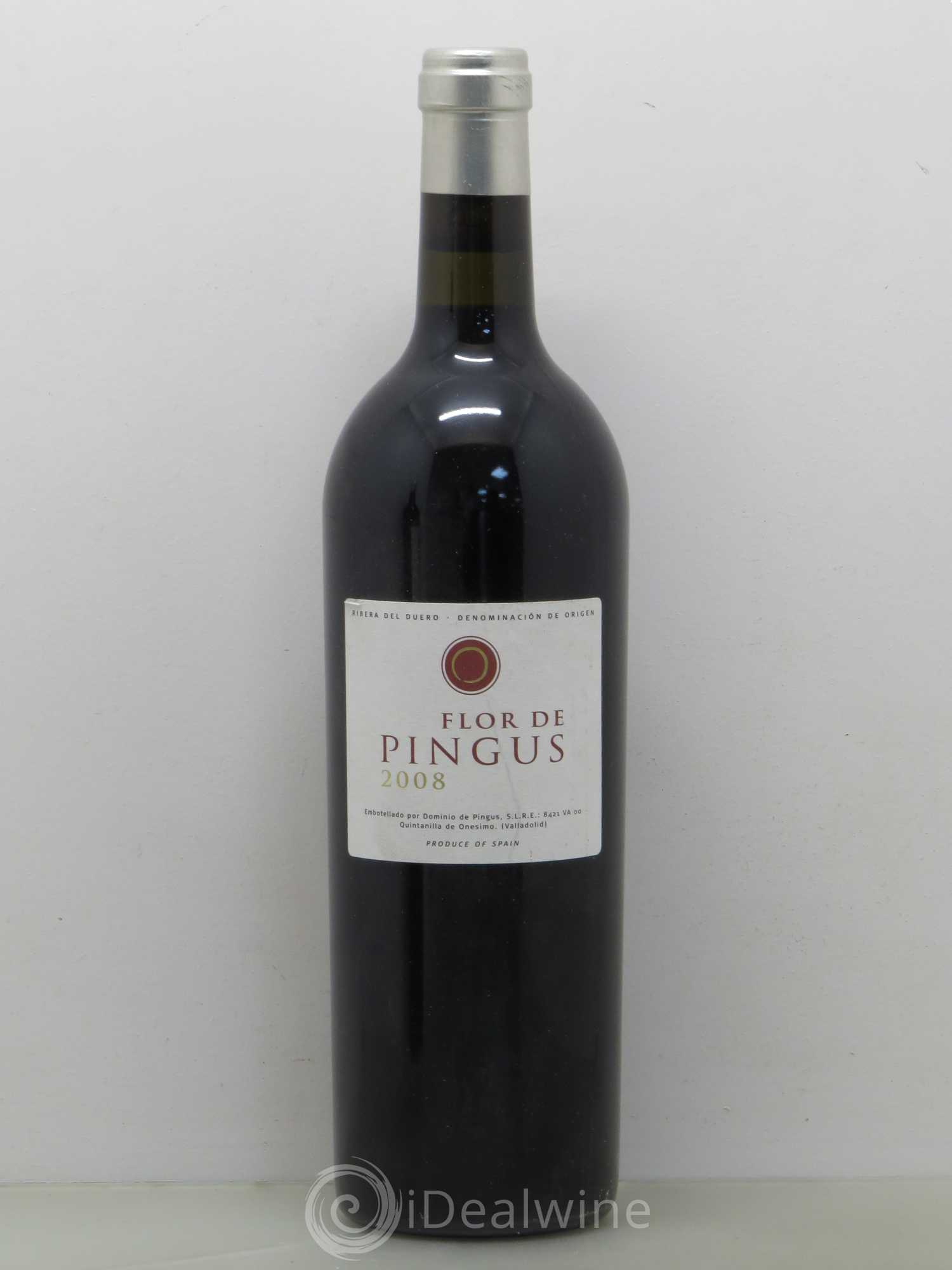 Ribera Del Duero Flor de Pingus Dominio de Pingus - Peter Sisseck 2008 - Lot de 1 bouteille - 0